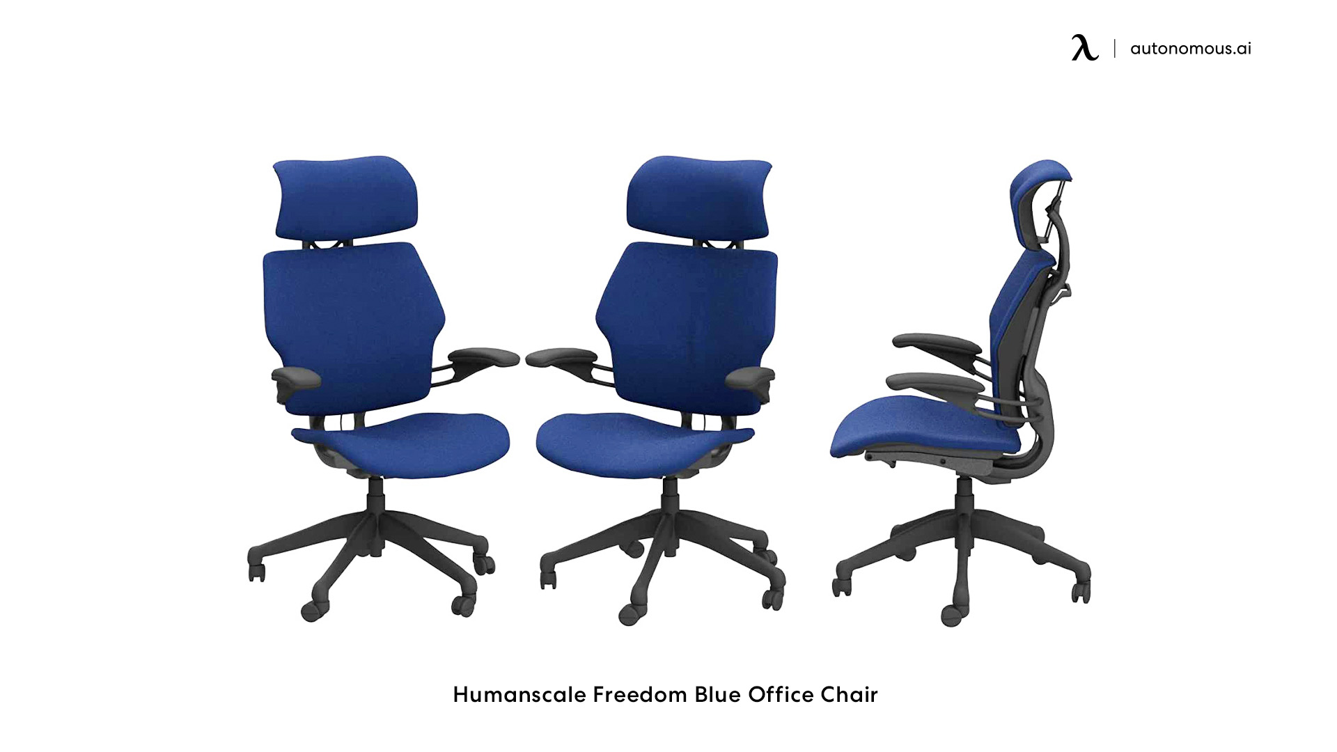 Humanscale Freedom blue conference chair