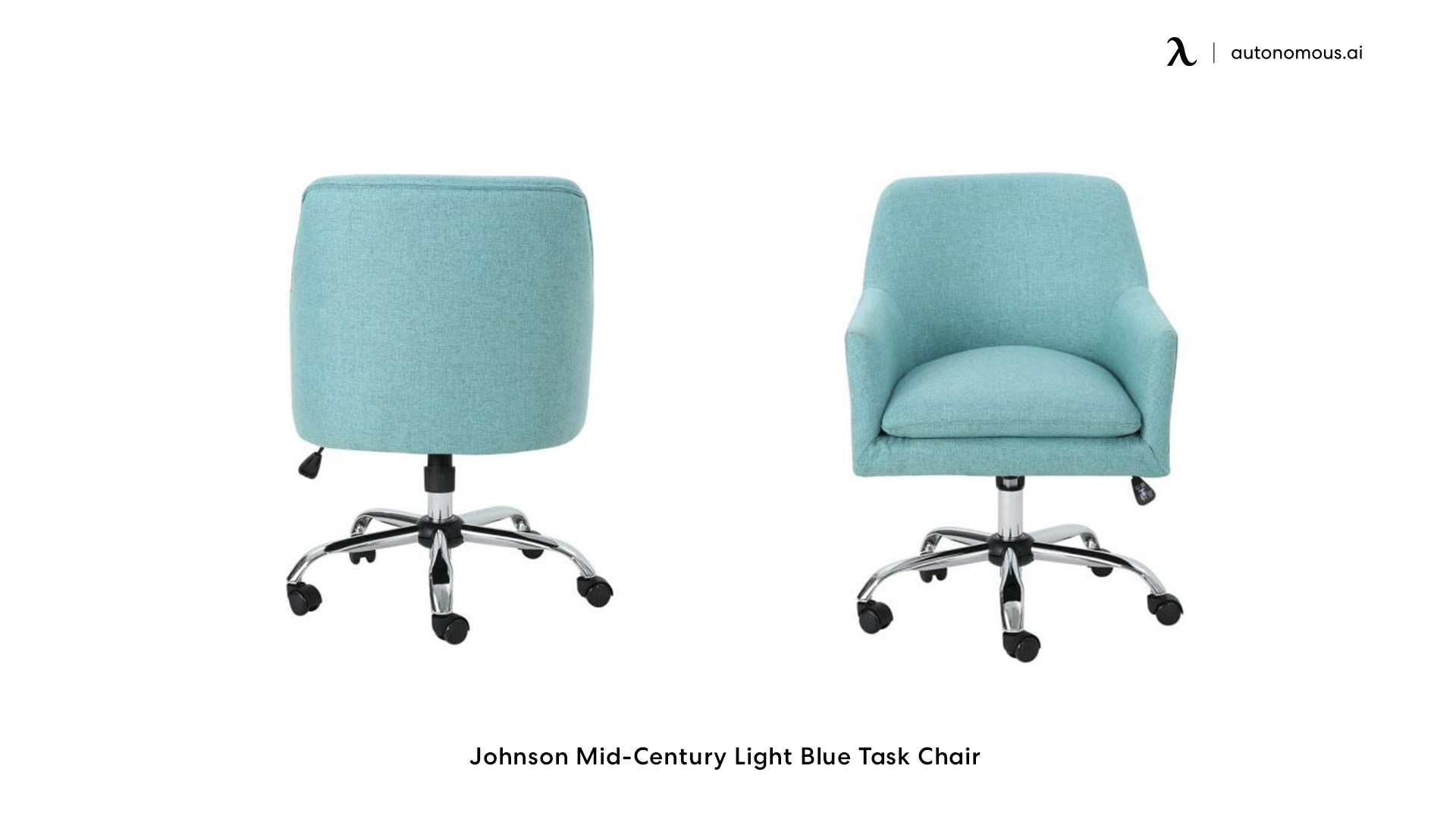 Johnson Mid-Century blue conference chair