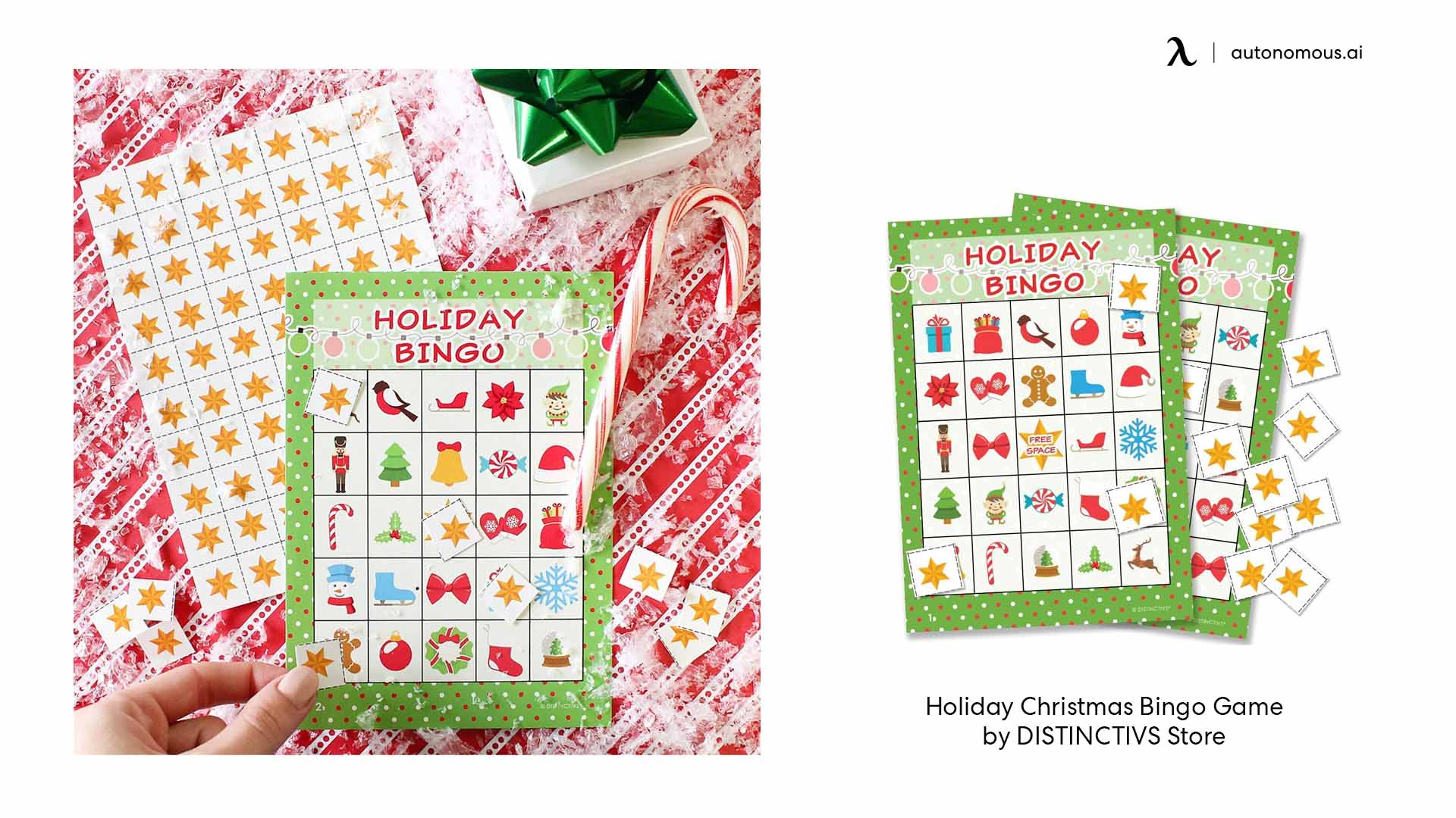 Holiday Bingo virtual christmas games for work