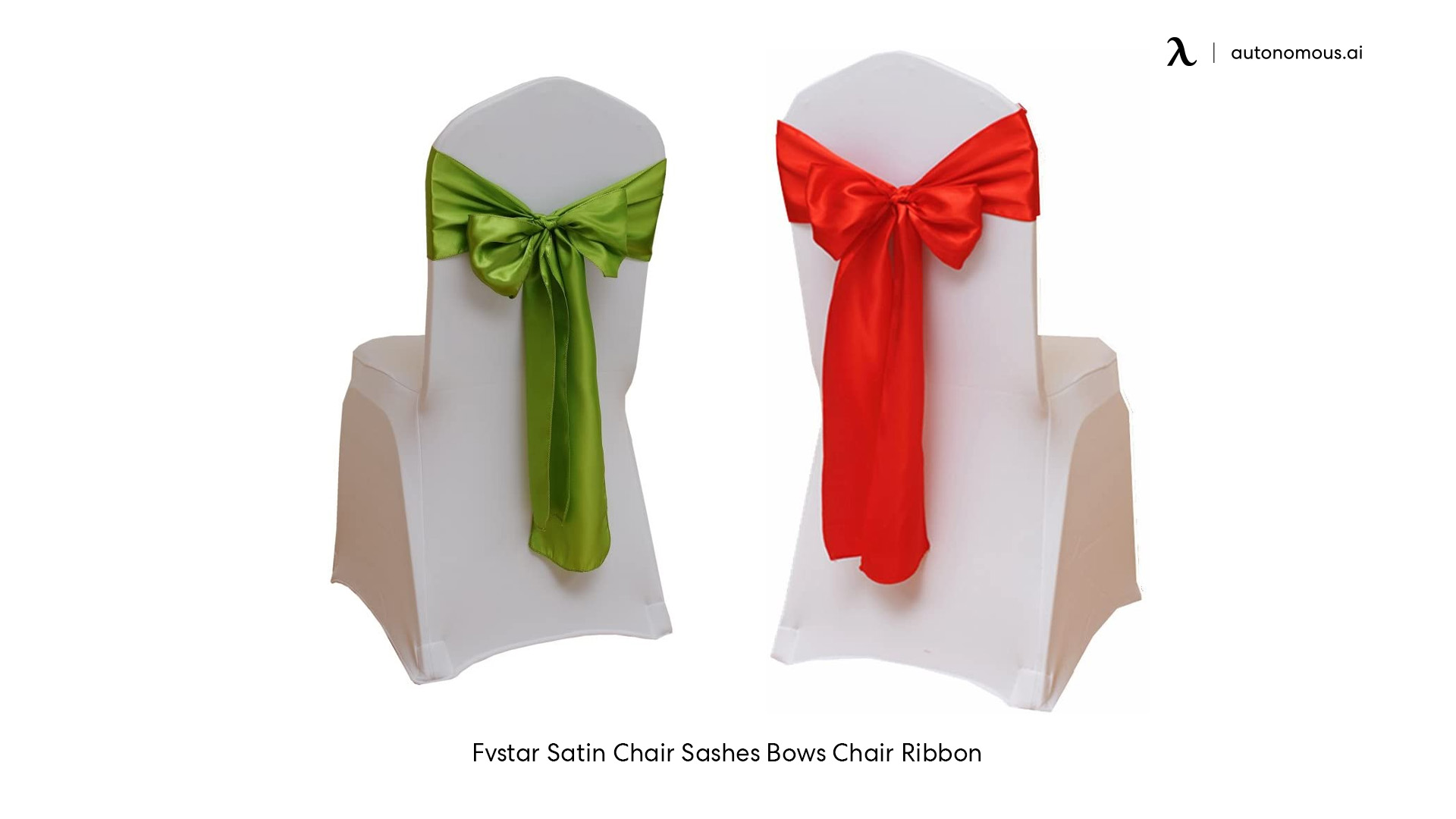 Ribbons Christmas décor for chairs