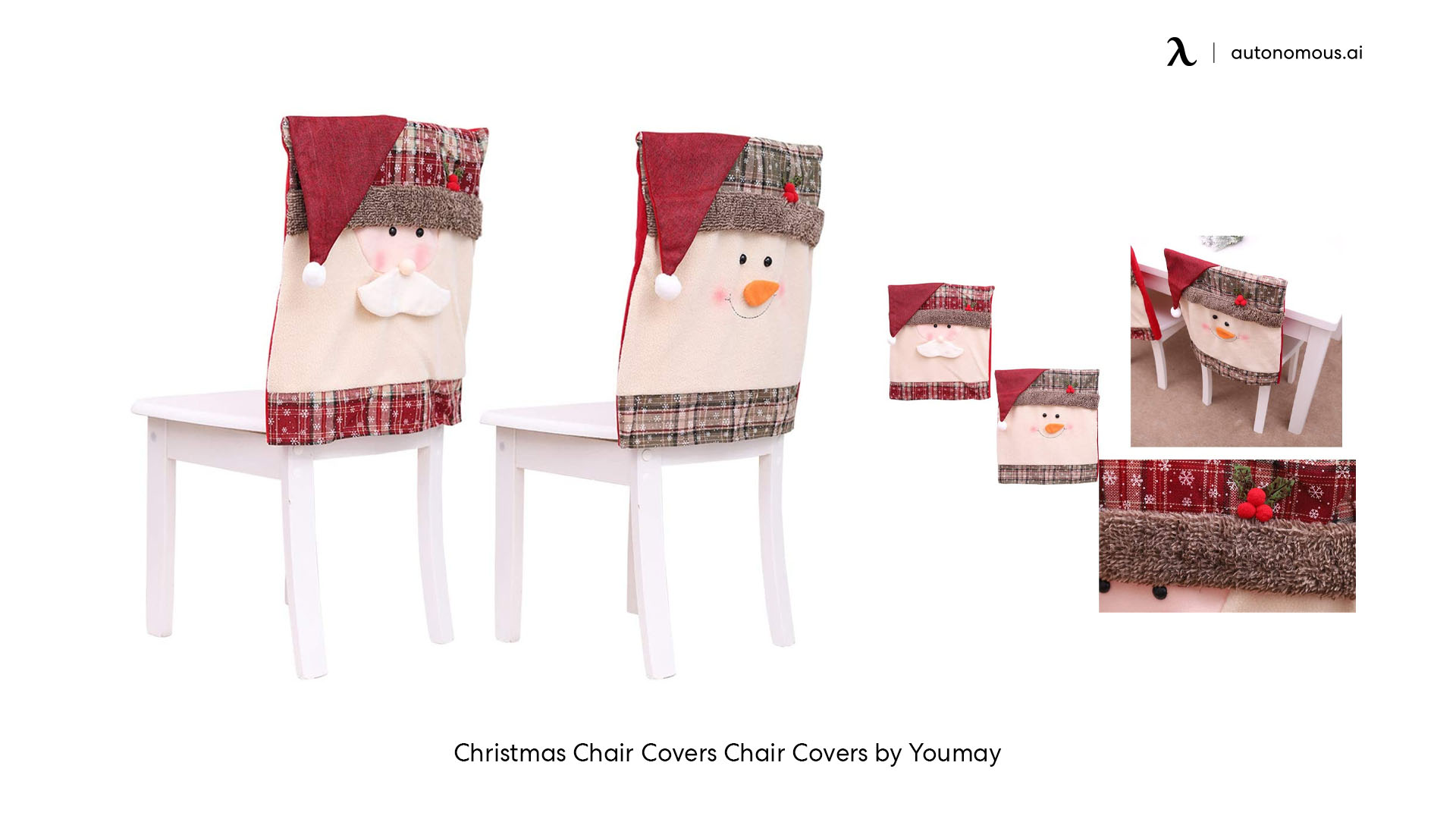 Snowman cover chair Christmas décor for chairs