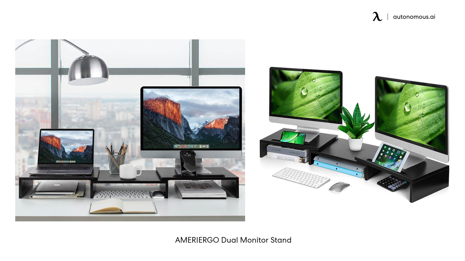 AMERIERGO Dual Monitor Stand