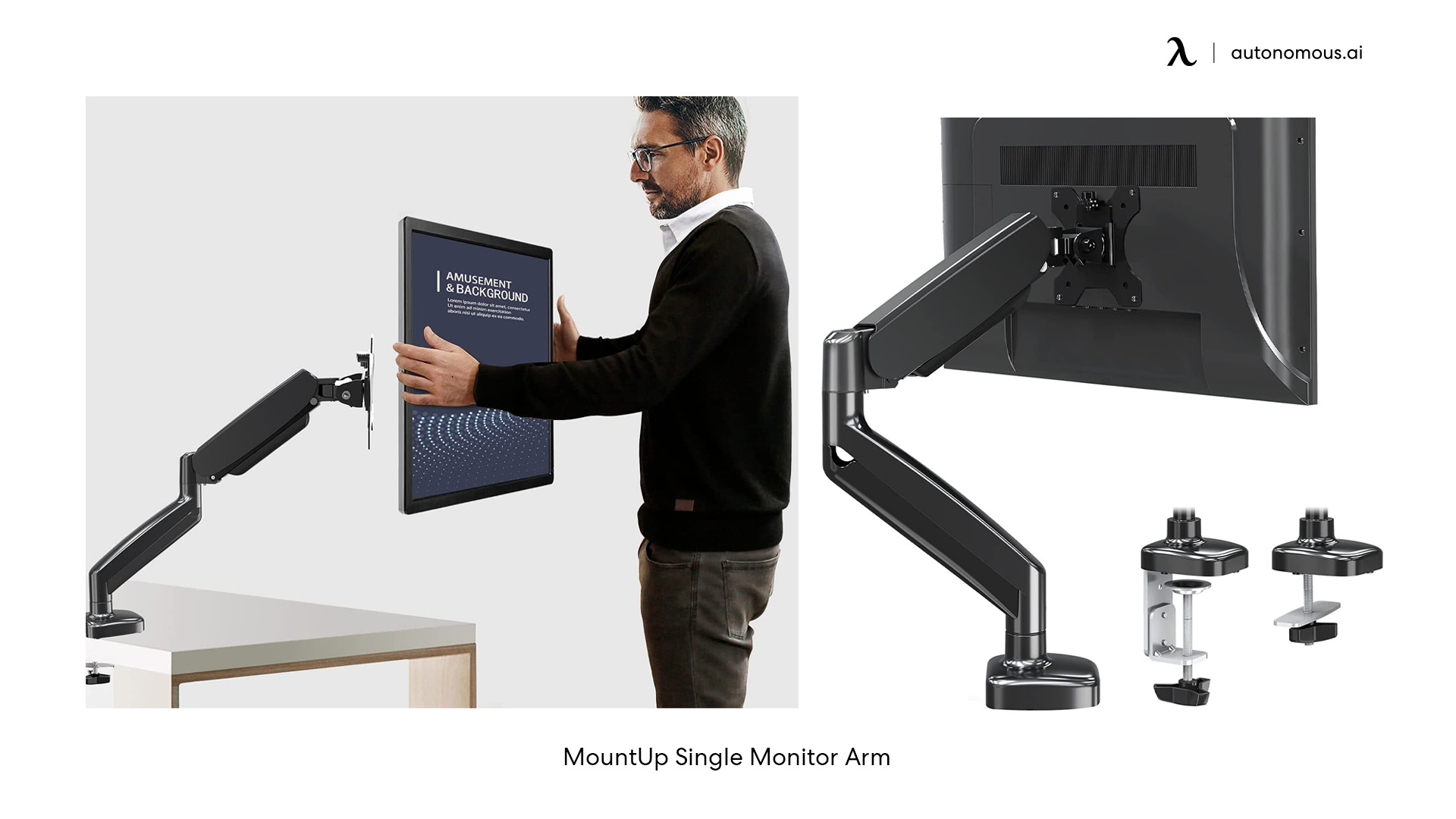MountUp Single Monitor Arm