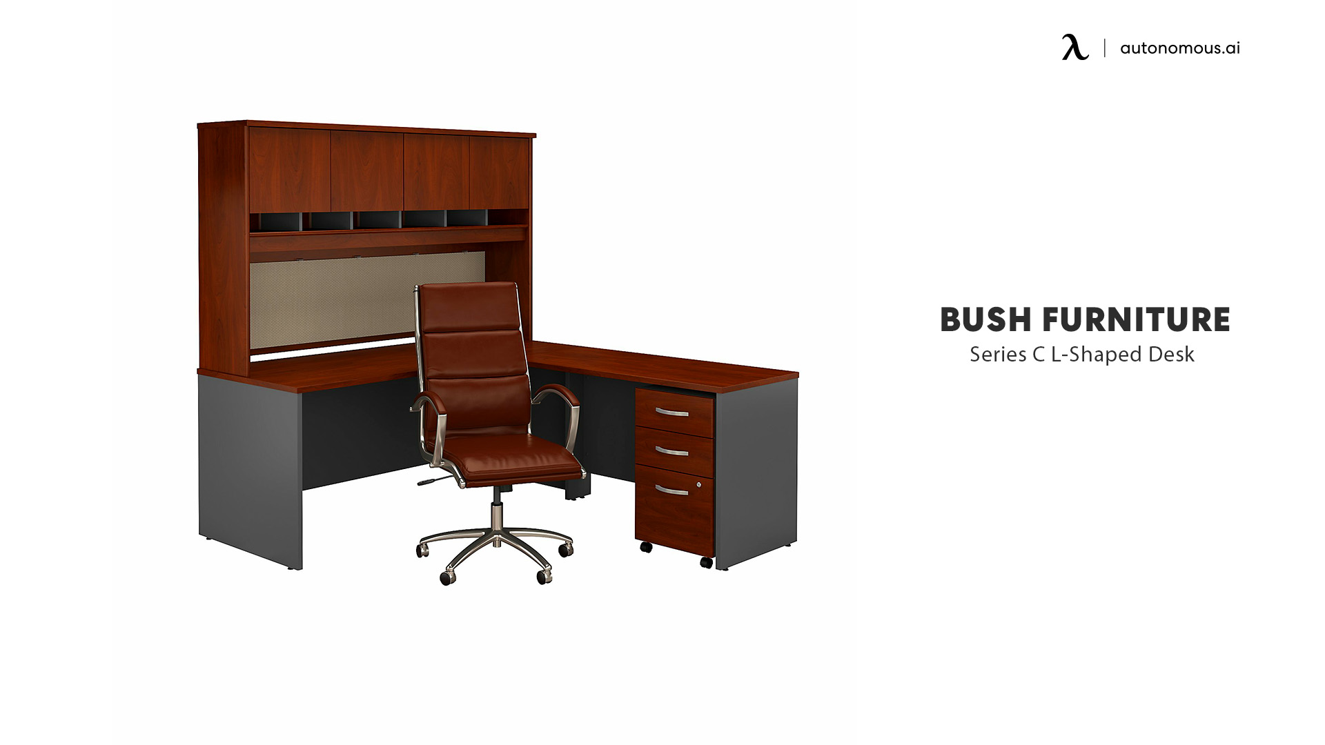 Bush Business Furniture Series computer desk and chair
