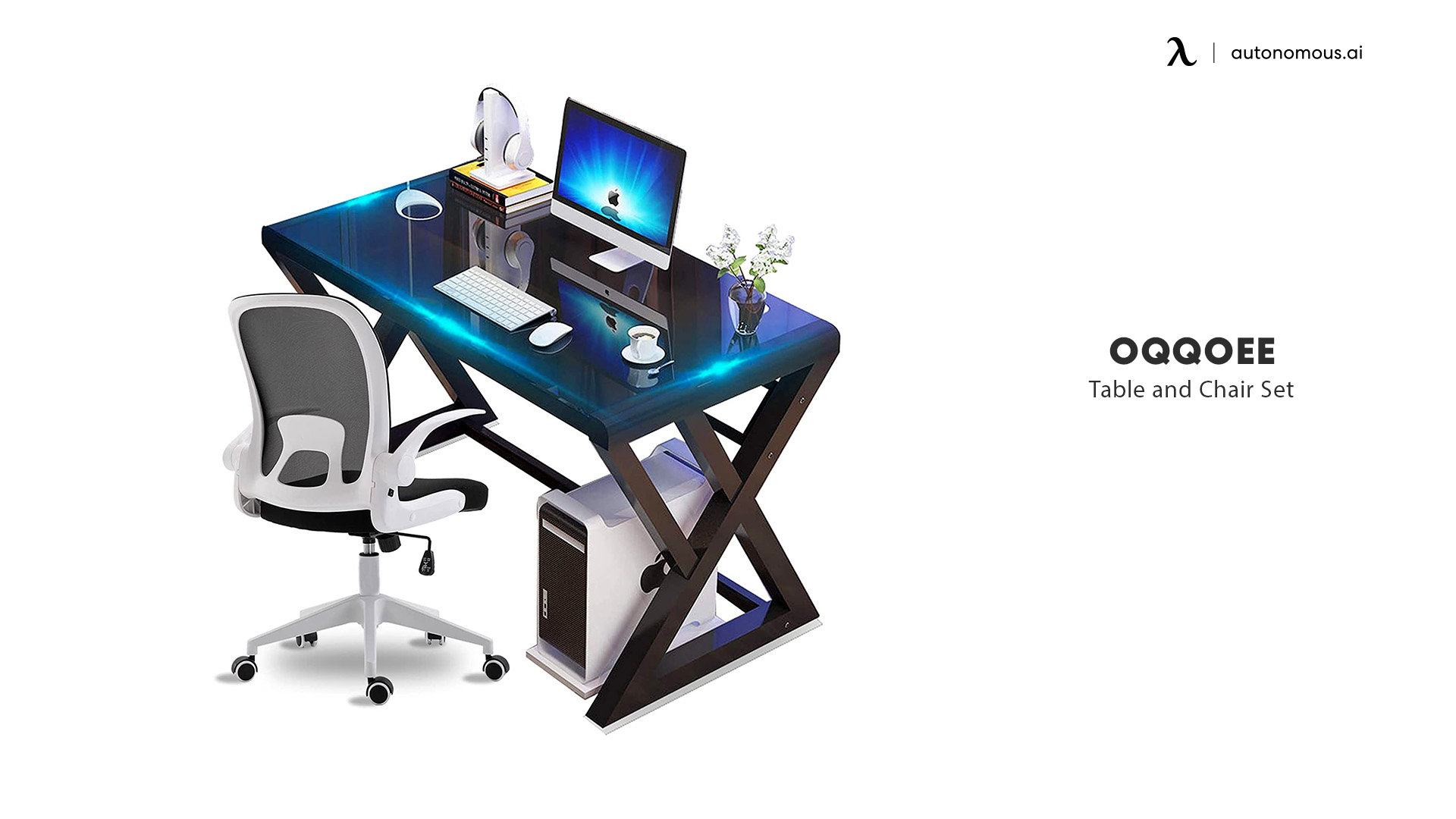 OQQOEE computer desk and chair