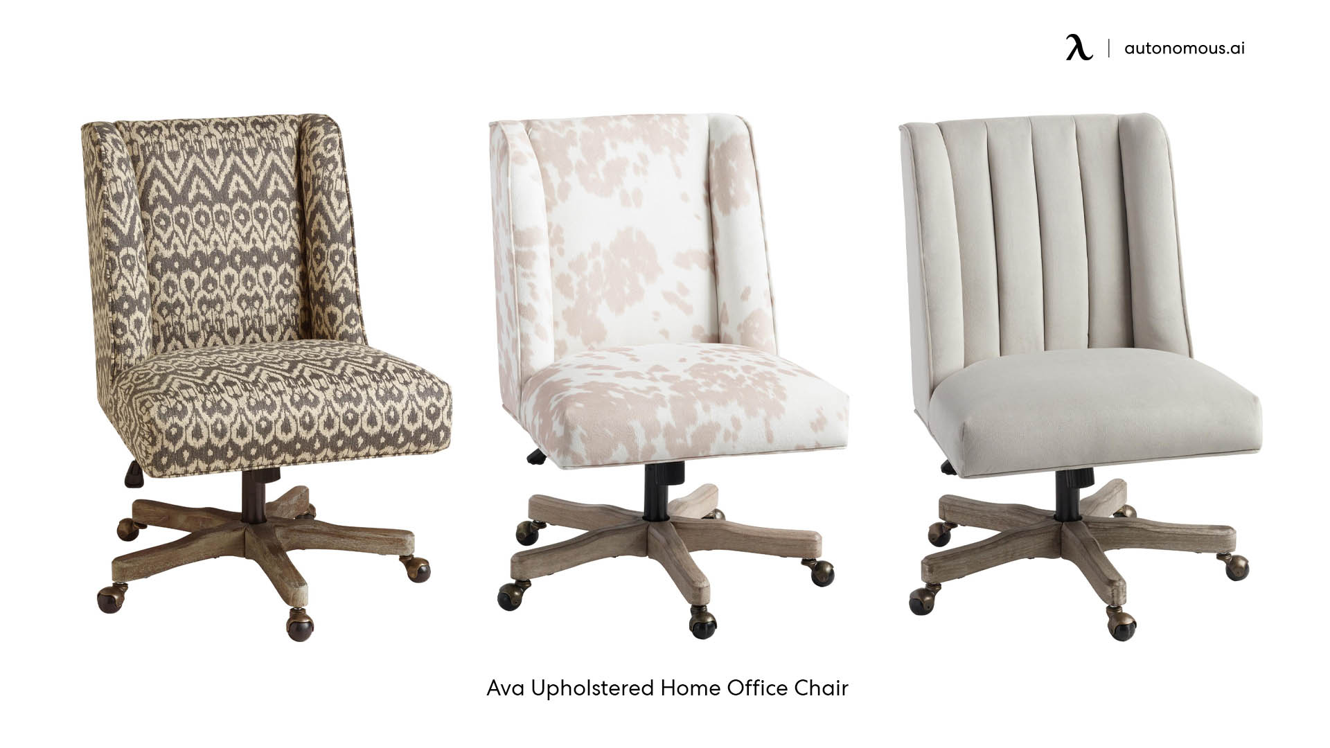 Ava Upholstered cute desk chairs