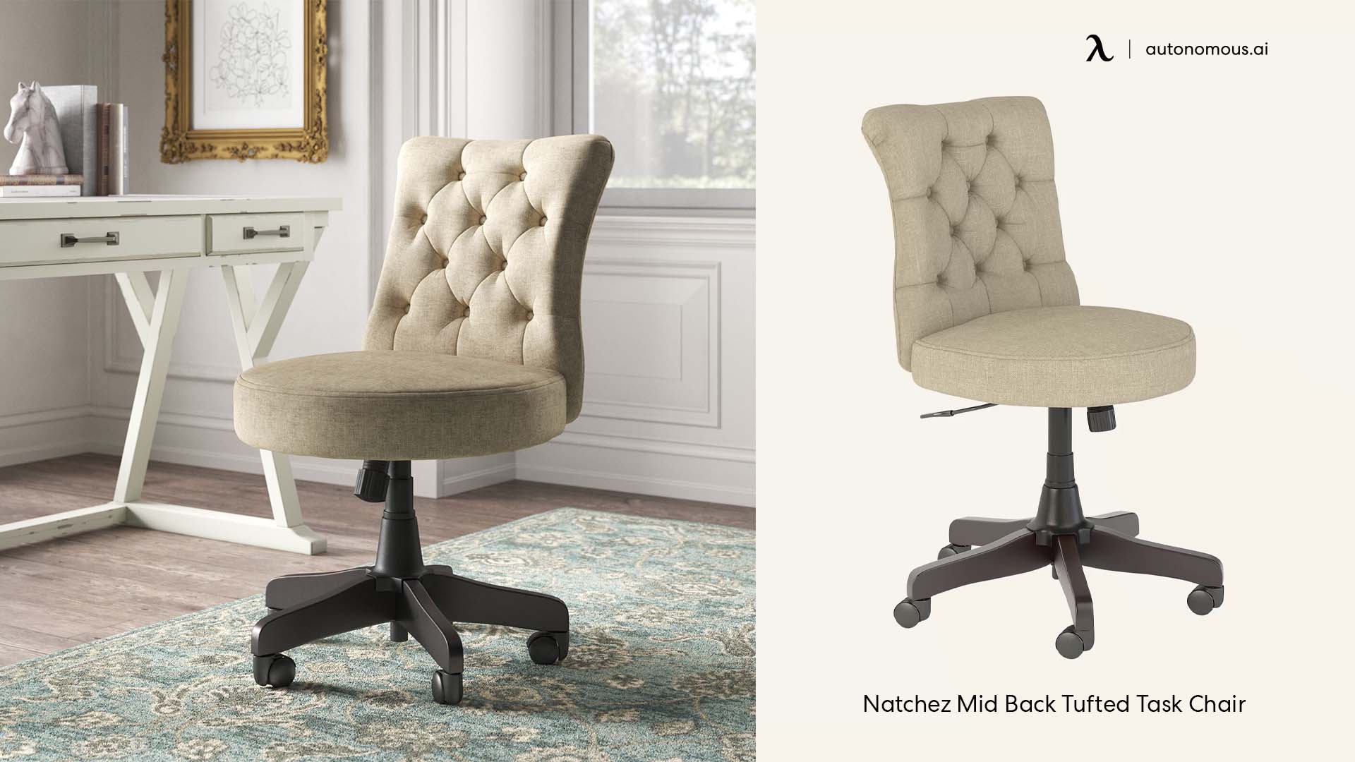 Natchez Mid Back Tufted Task Chair