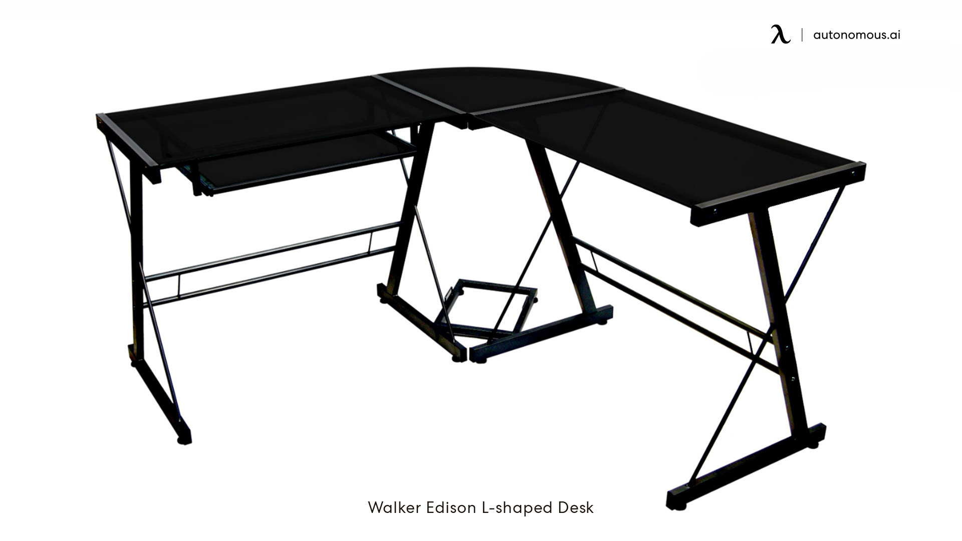 Walker Edison Metal L-Shaped Desk