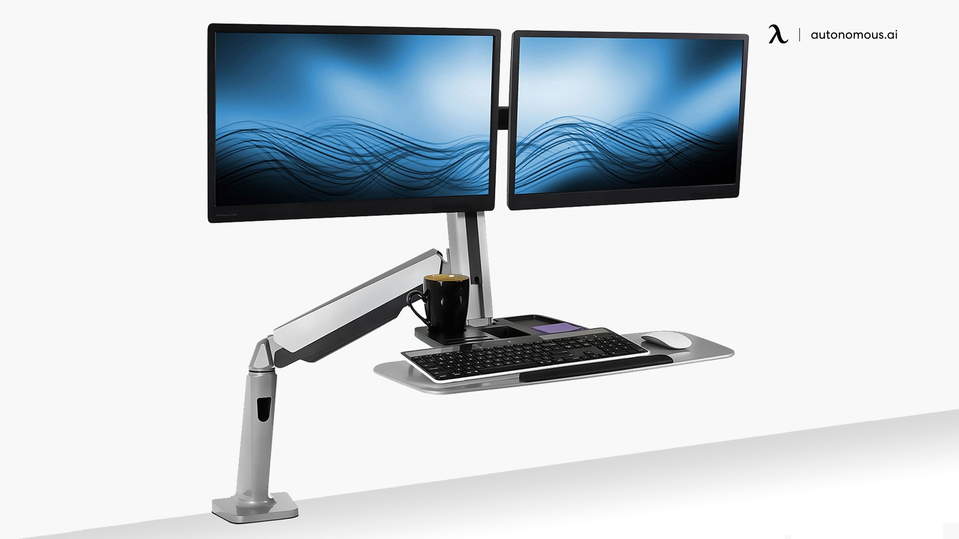 Mount-It! dual monitor stand for desk