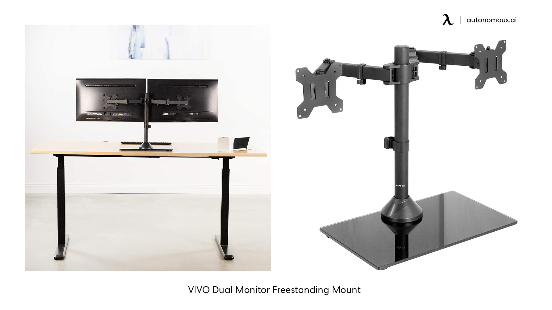 VIVO Dual Monitor Freestanding Mount