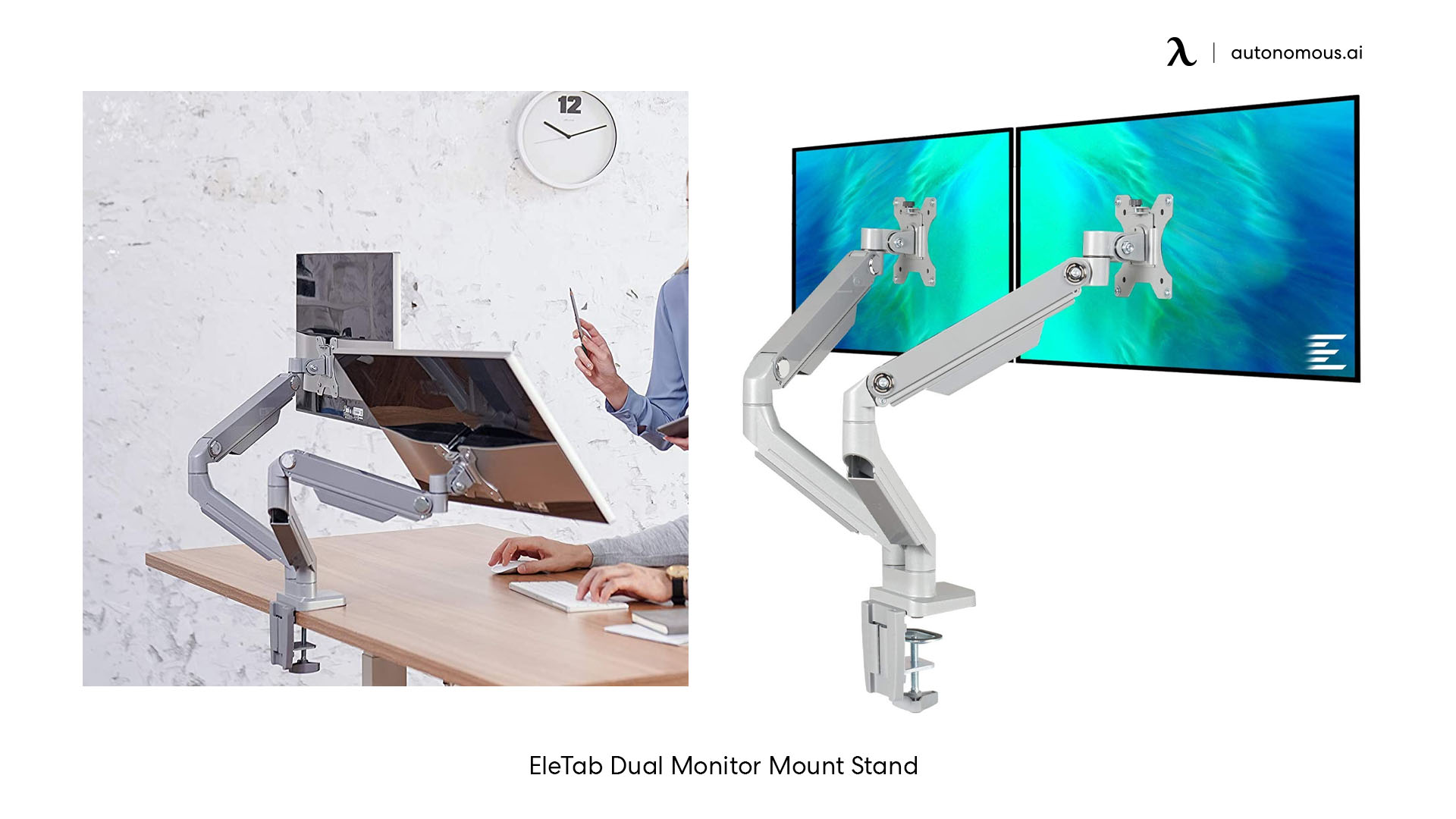 EleTab Dual Monitor Mount Stand