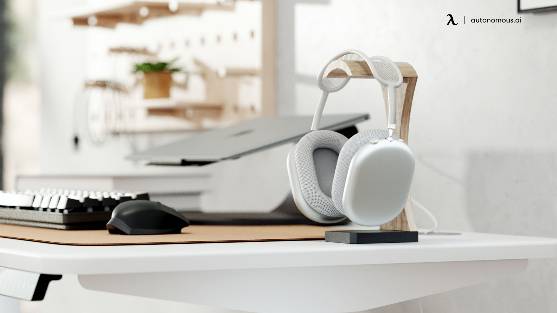 Noise-Canceling Headphones for DIY home office desk