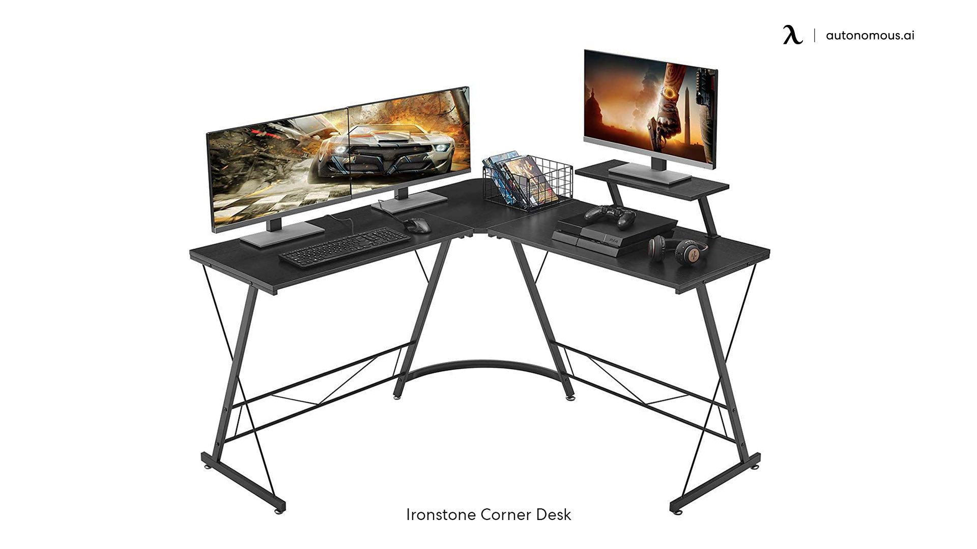 Mr. Ironstone L-Shaped Desk