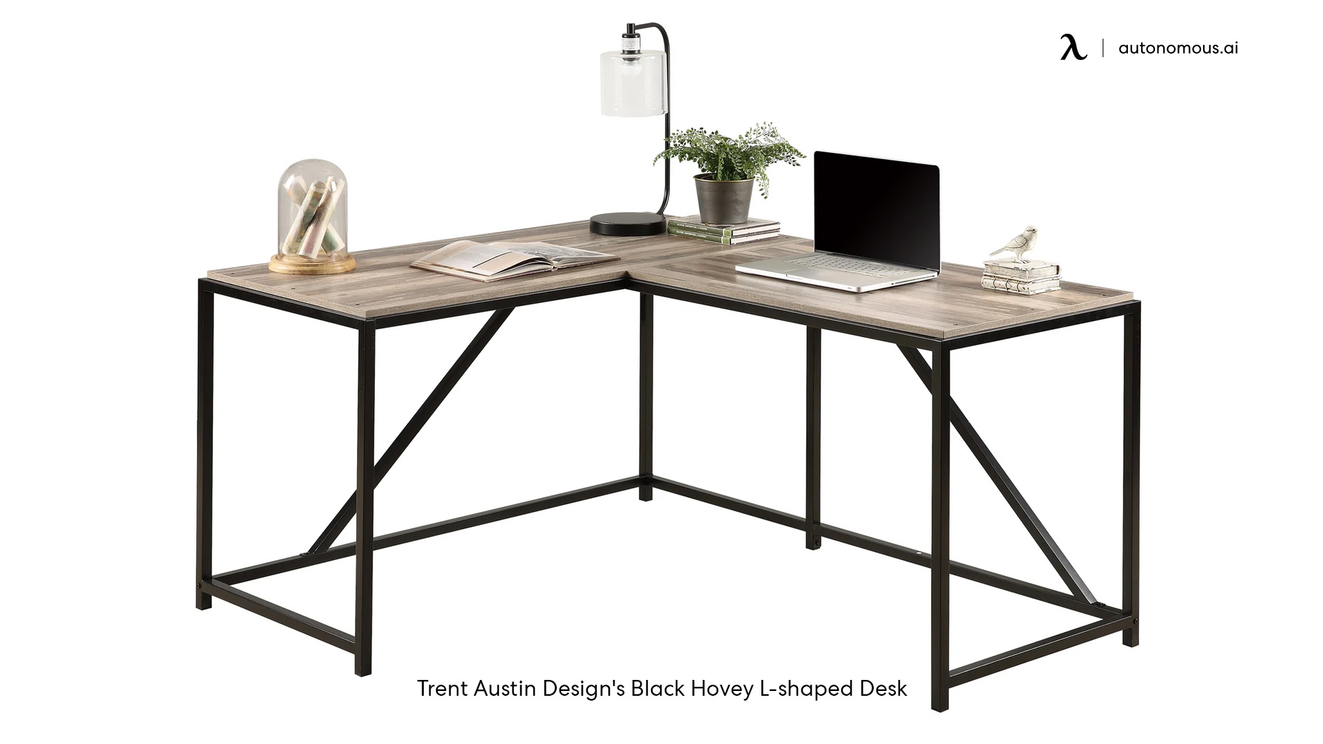 Trent Austin Design's Black Hovey L-shaped Desk