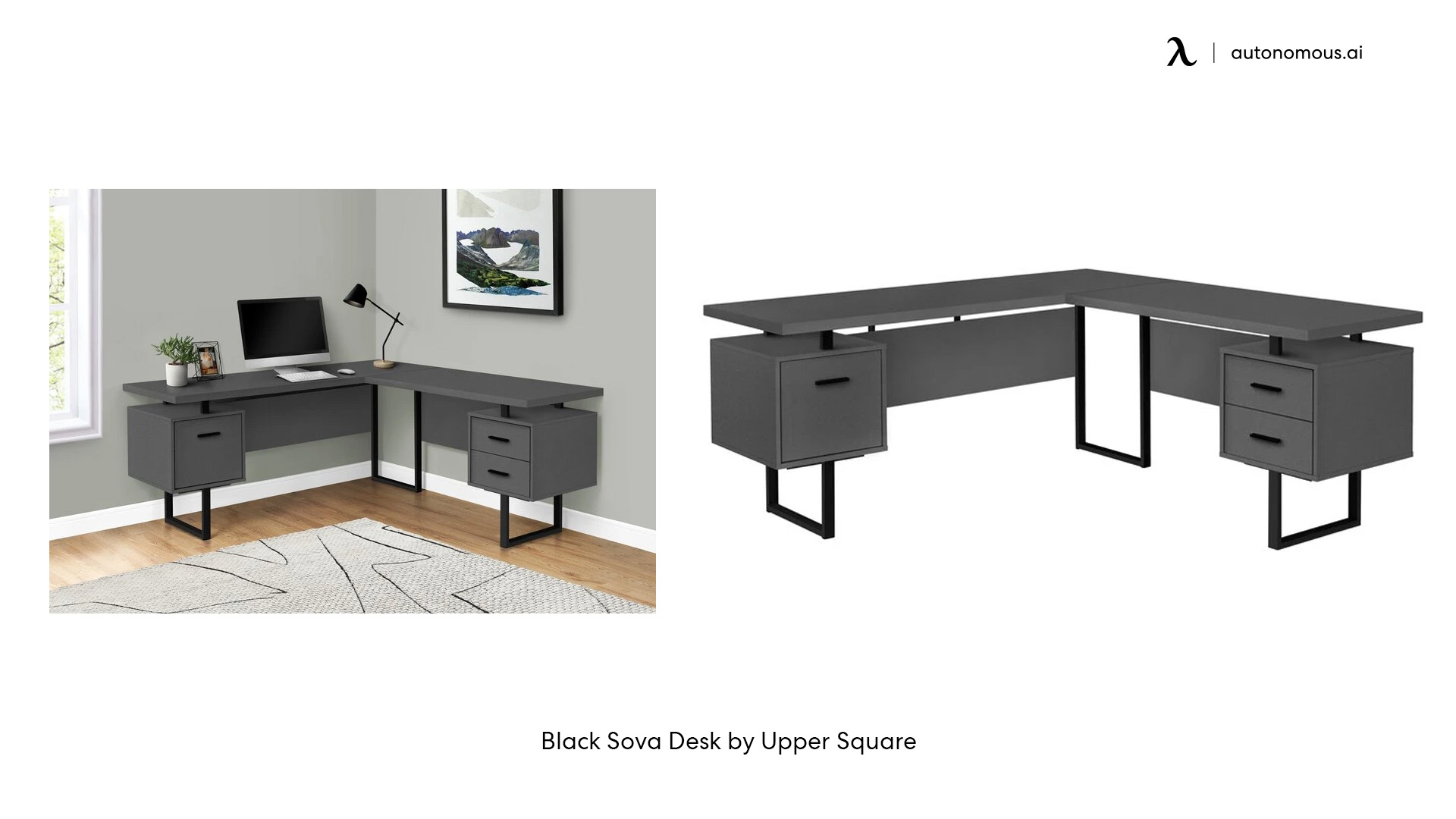 Black Sova Desk by Upper Square