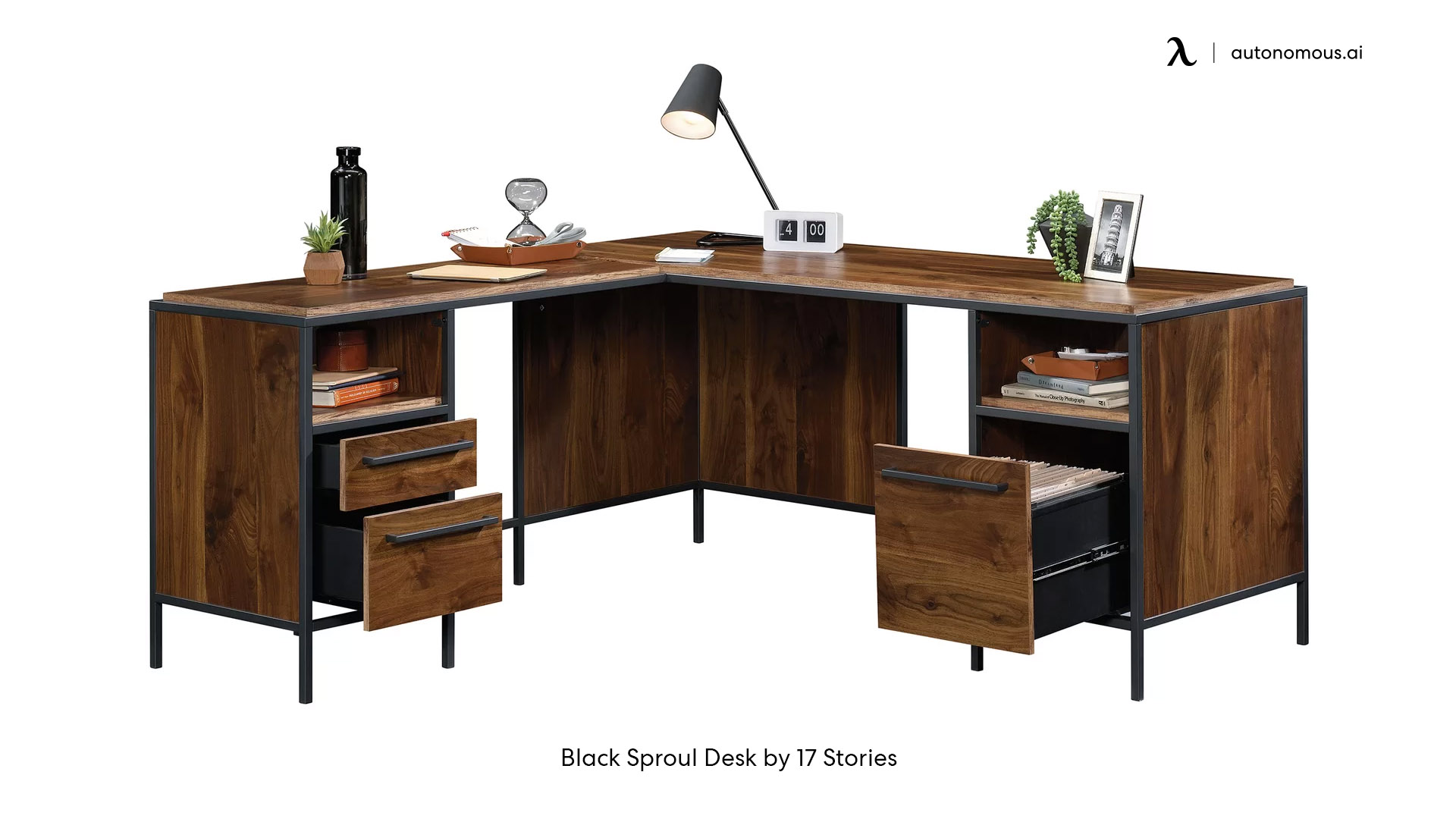 Black Sproul Desk by 17 Stories