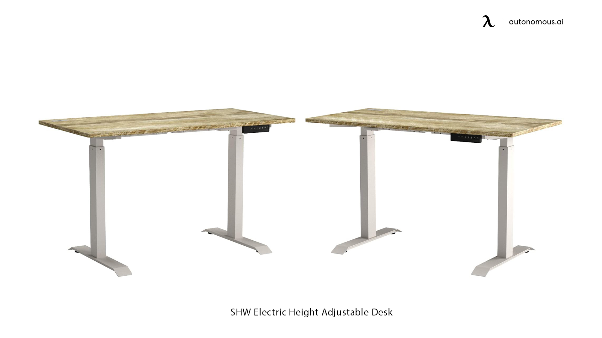 Electric Height-adjustable small black desk