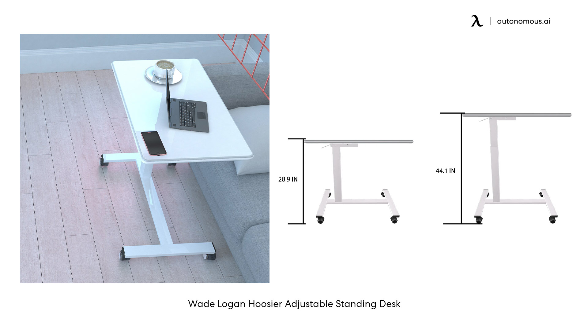 Wade Logan Hoosier Adjustable Standing Desk