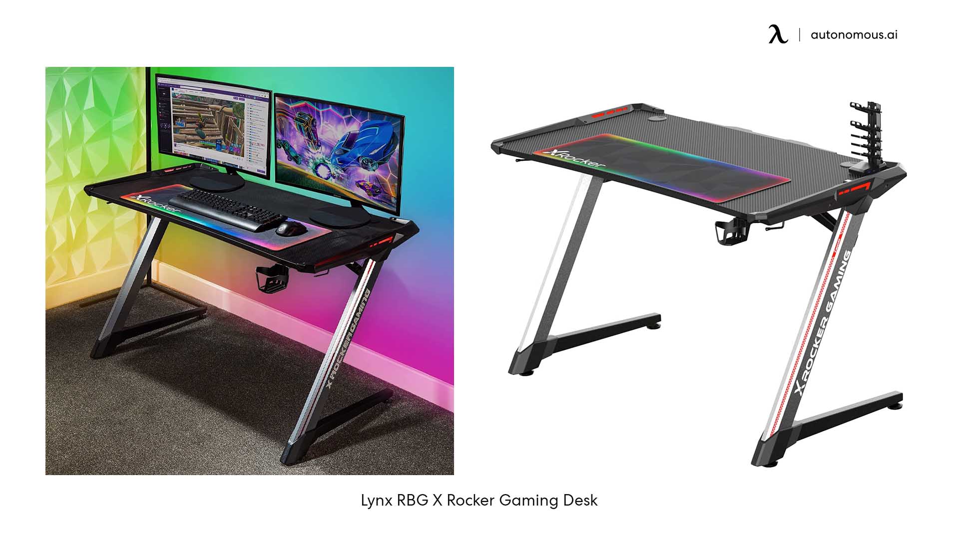Lynx RBG X Rocker RGB gaming desk
