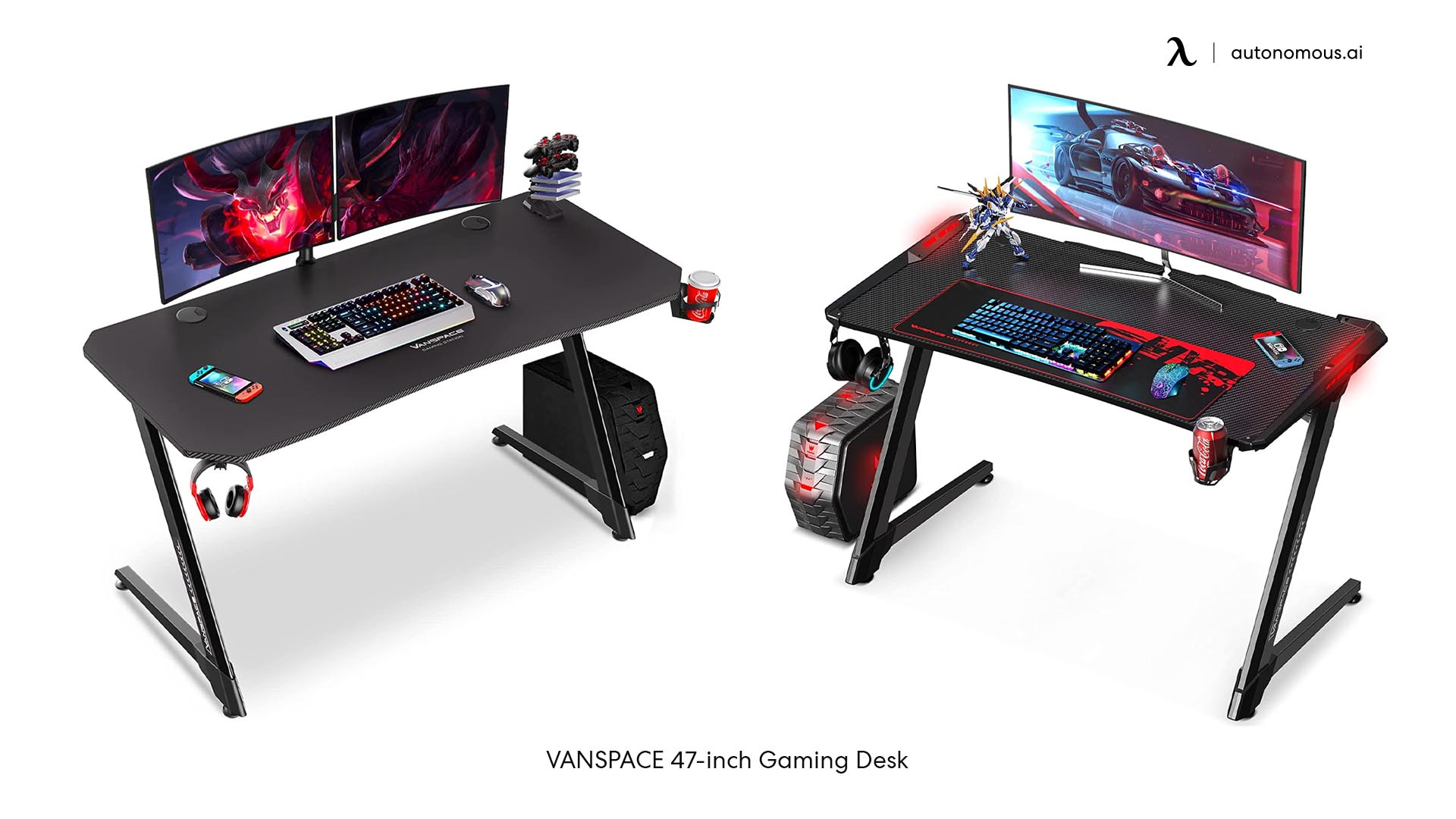 VANSPACE 47-inch RGB gaming desk