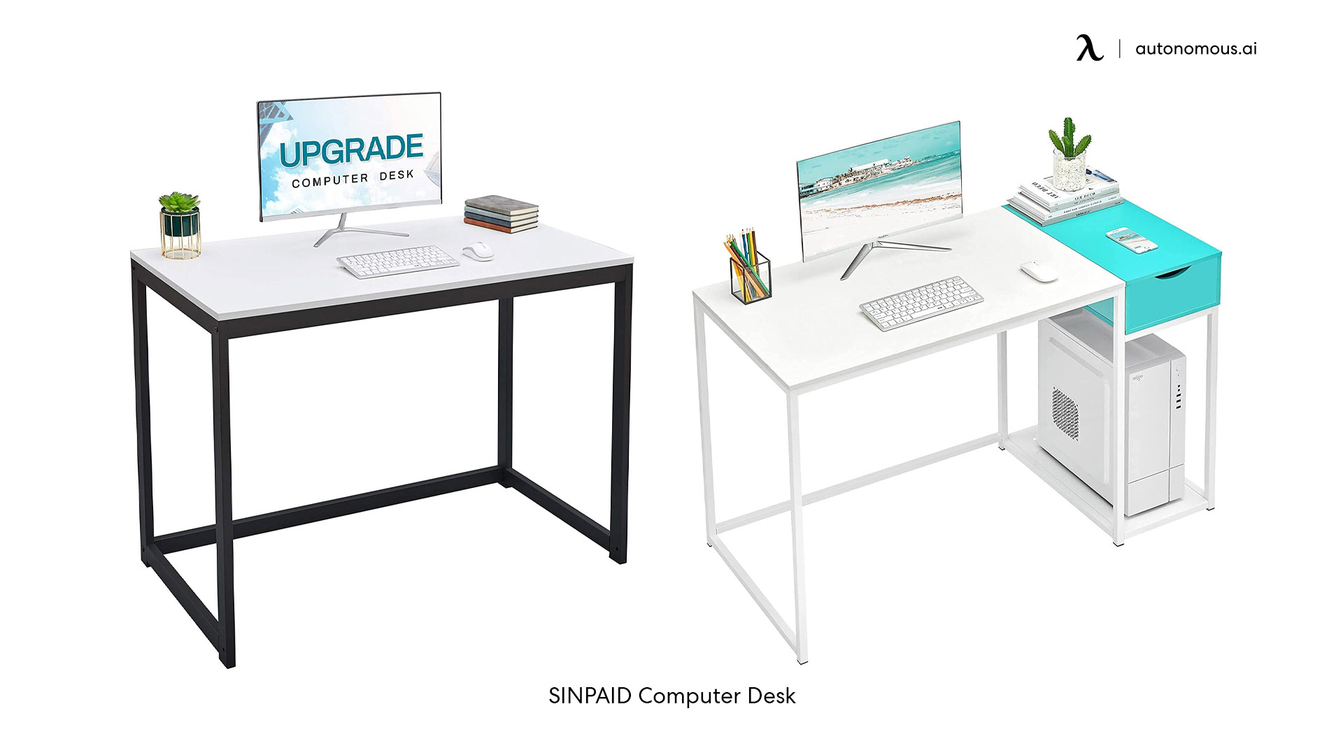 SINPAID black and white desk