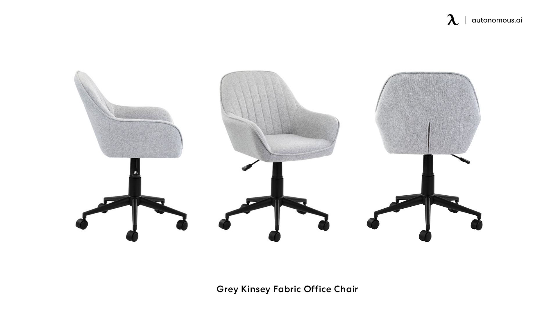 Grey Kinsey Fabric grey office chair australia