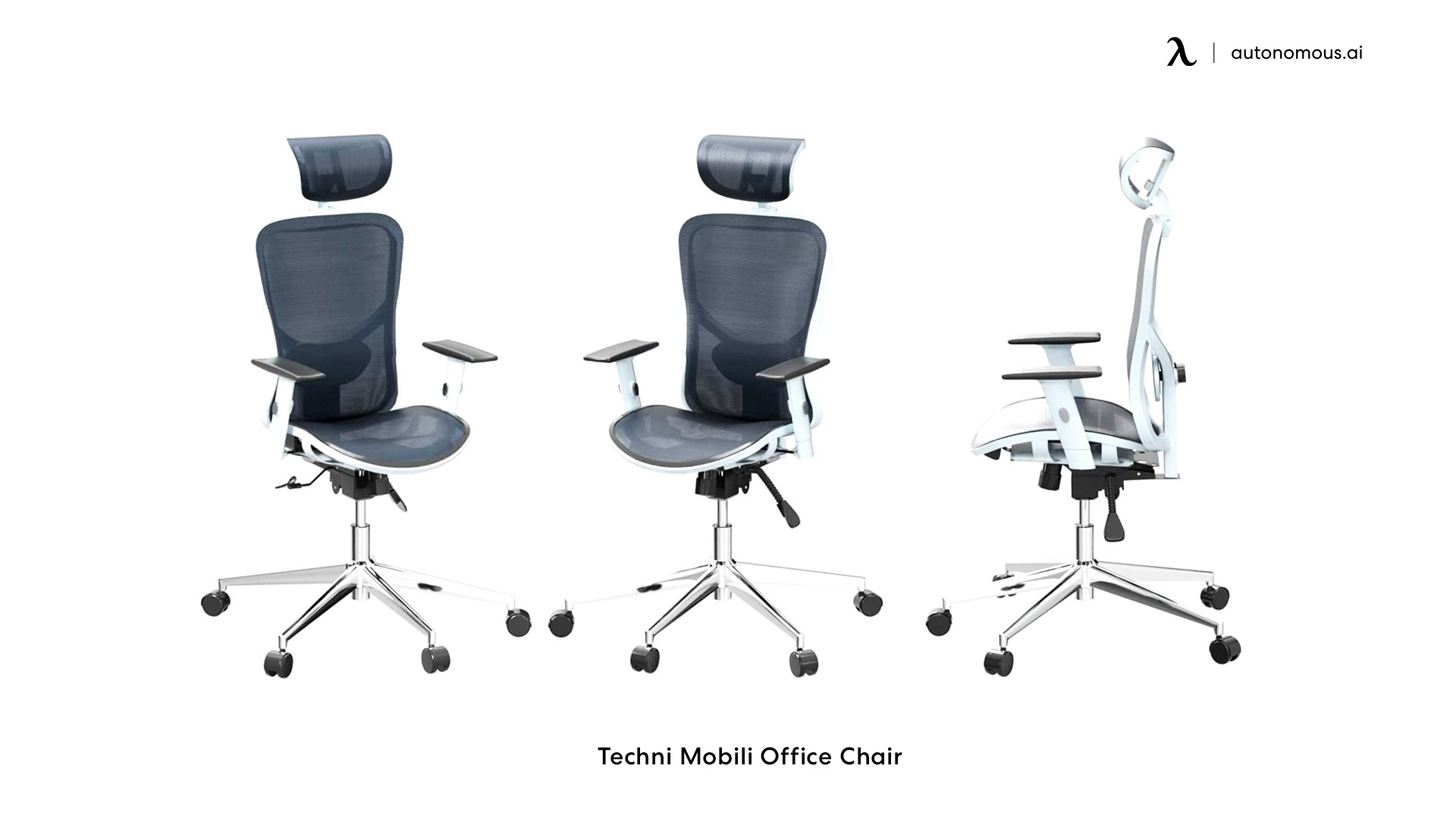 Techni Mobili white and grey office chair
