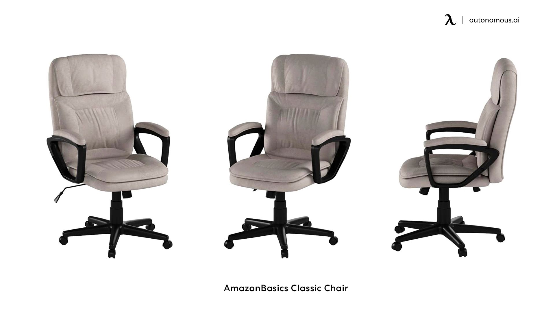 AmazonBasics Classic white and grey office chair