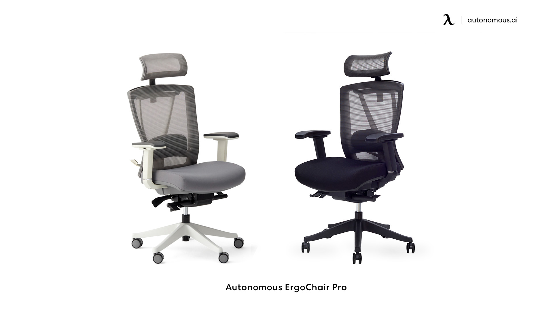 ErgoChair Pro white and grey office chair