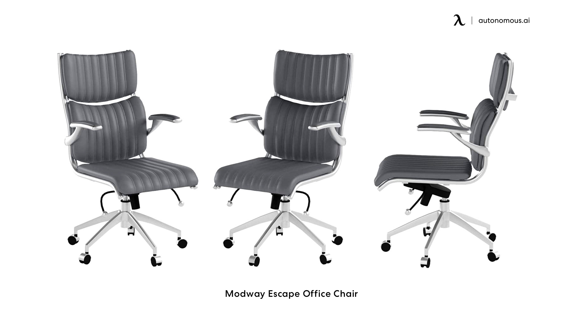 Modway Escape white and grey office chair