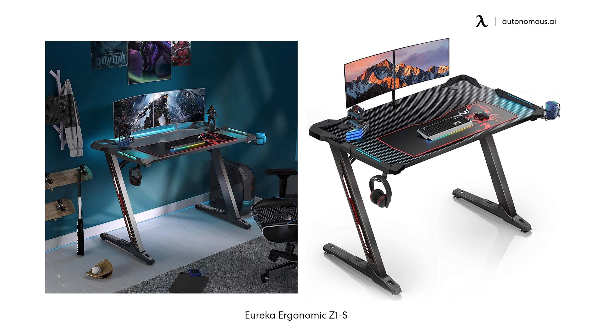 Eureka Ergonomic Z1-S black study desk