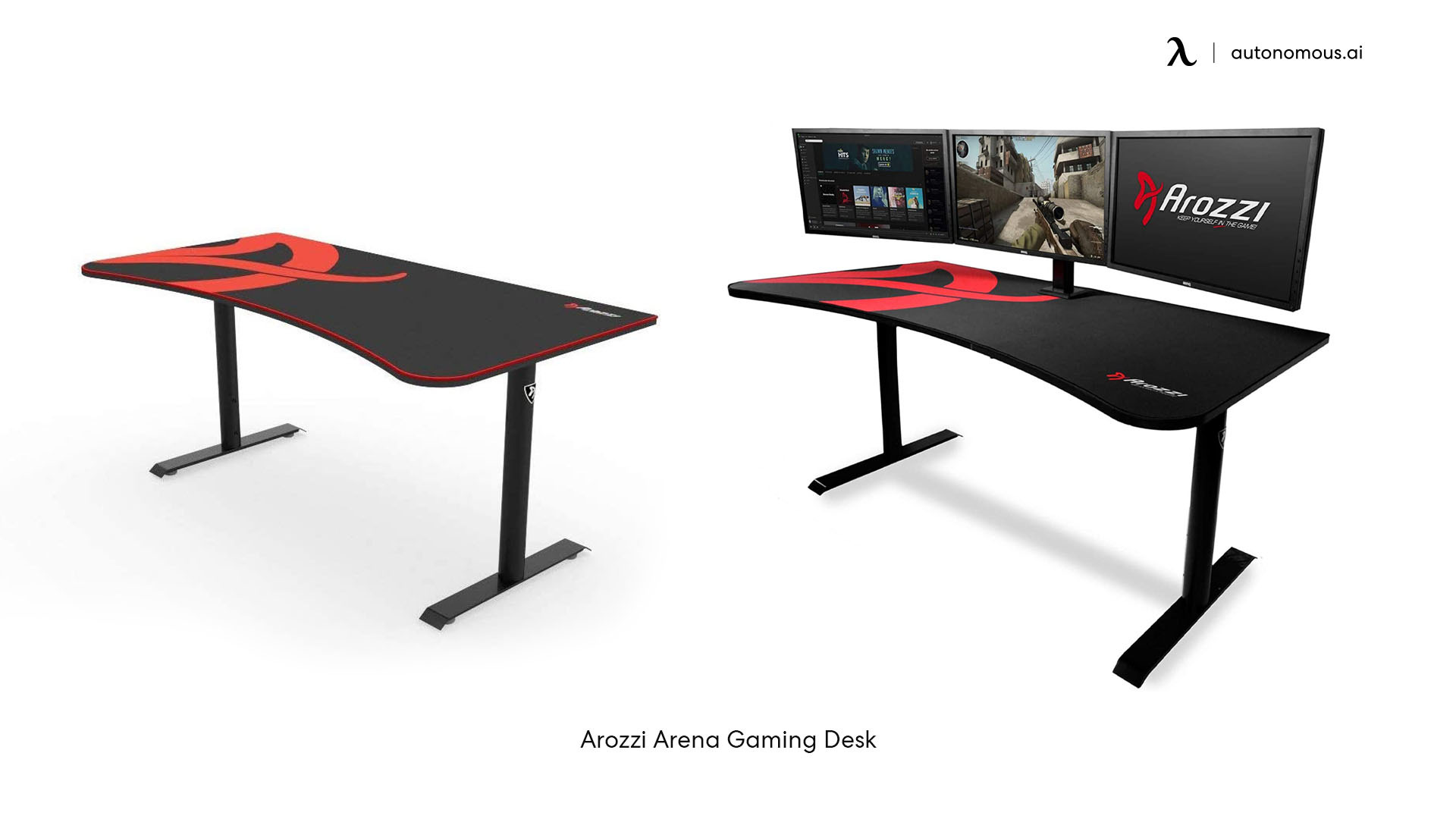 Arozzi Arena wood gaming desk