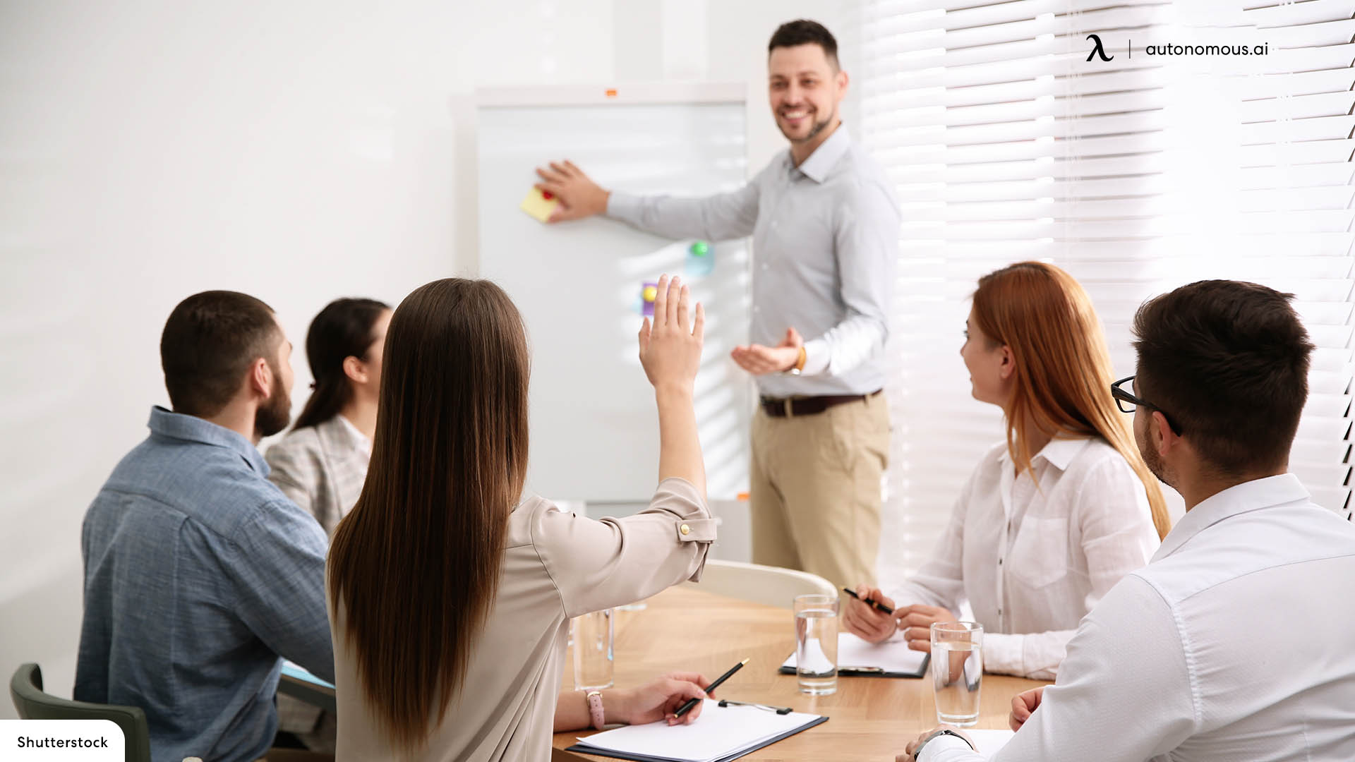 Collaborative whiteboards for office meeting room
