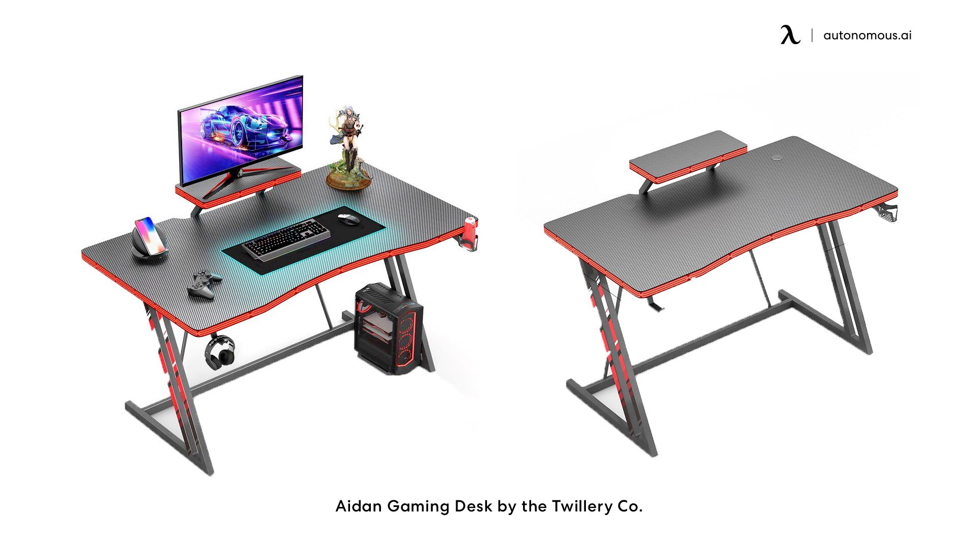 Aidan modern gaming desk