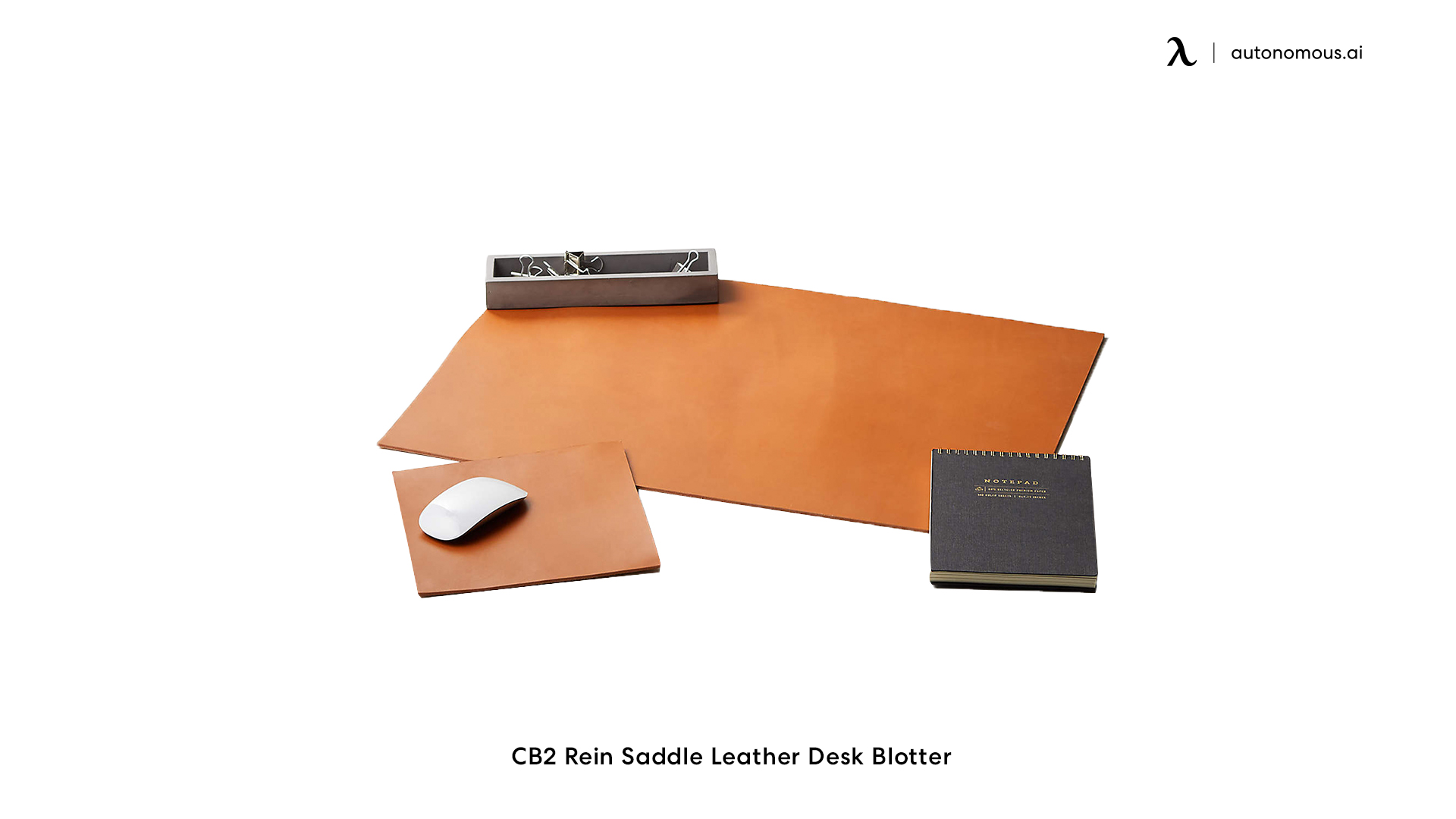 CB2 Rein Saddle Leather Desk Blotter