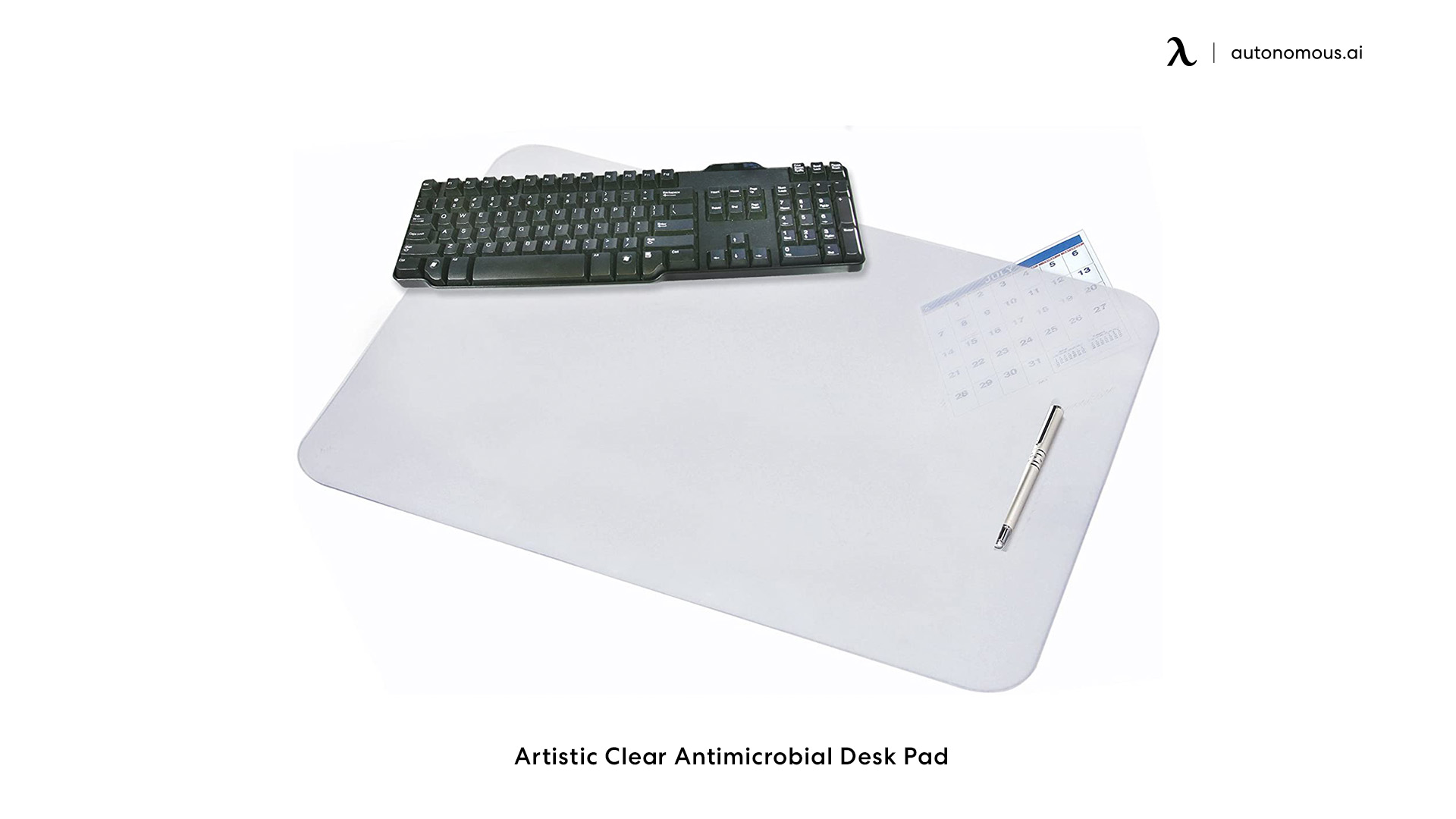 Transparent Office Mousepad Non-Slip Insulation PVC Mouse mat Comfortable Easy Clean Gaming Keyboard pad-D 50x30cm 20x12inch