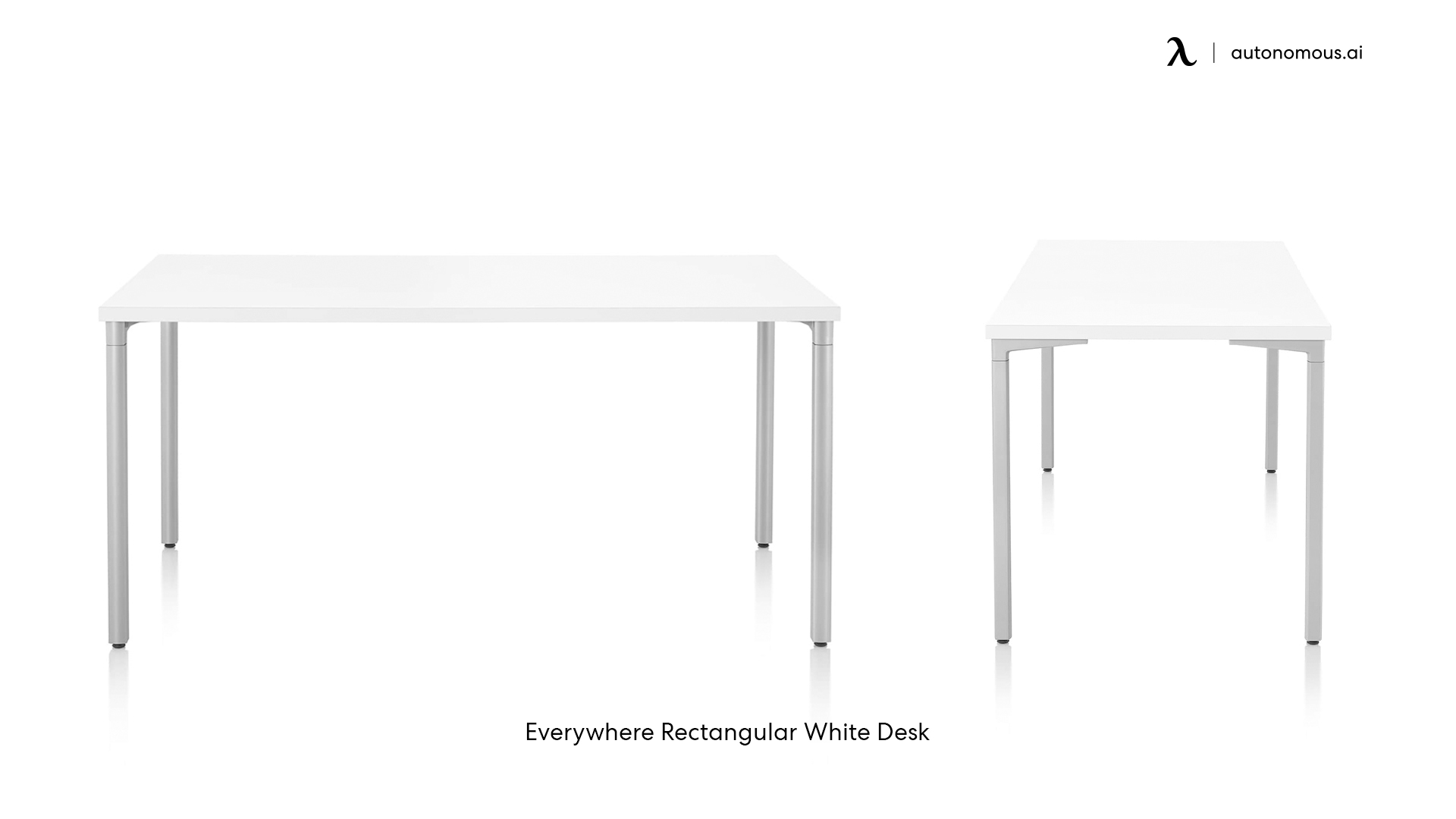 Everywhere Rectangular White Desk