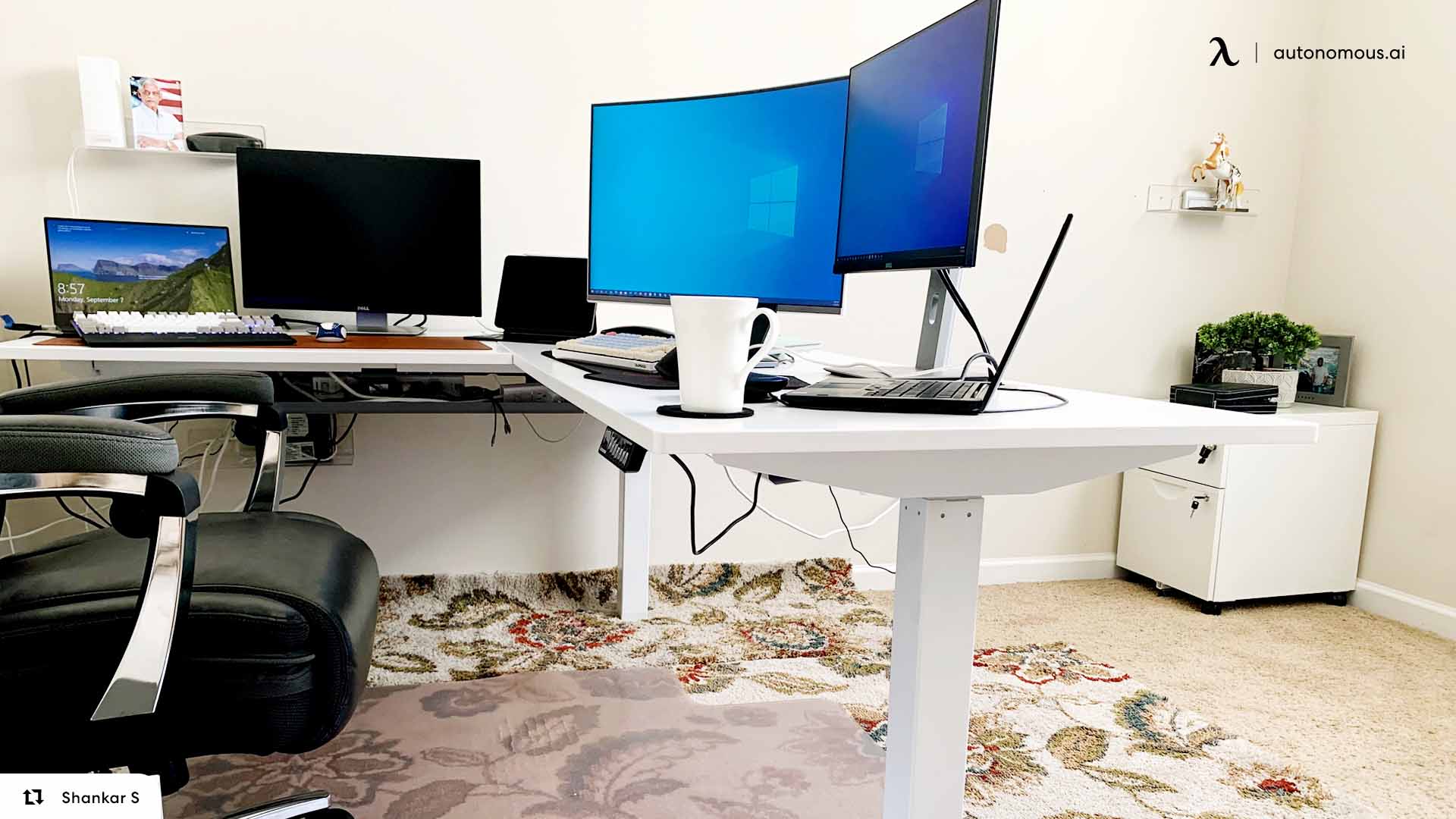 Cost-Effective Alternative white L shaped desk