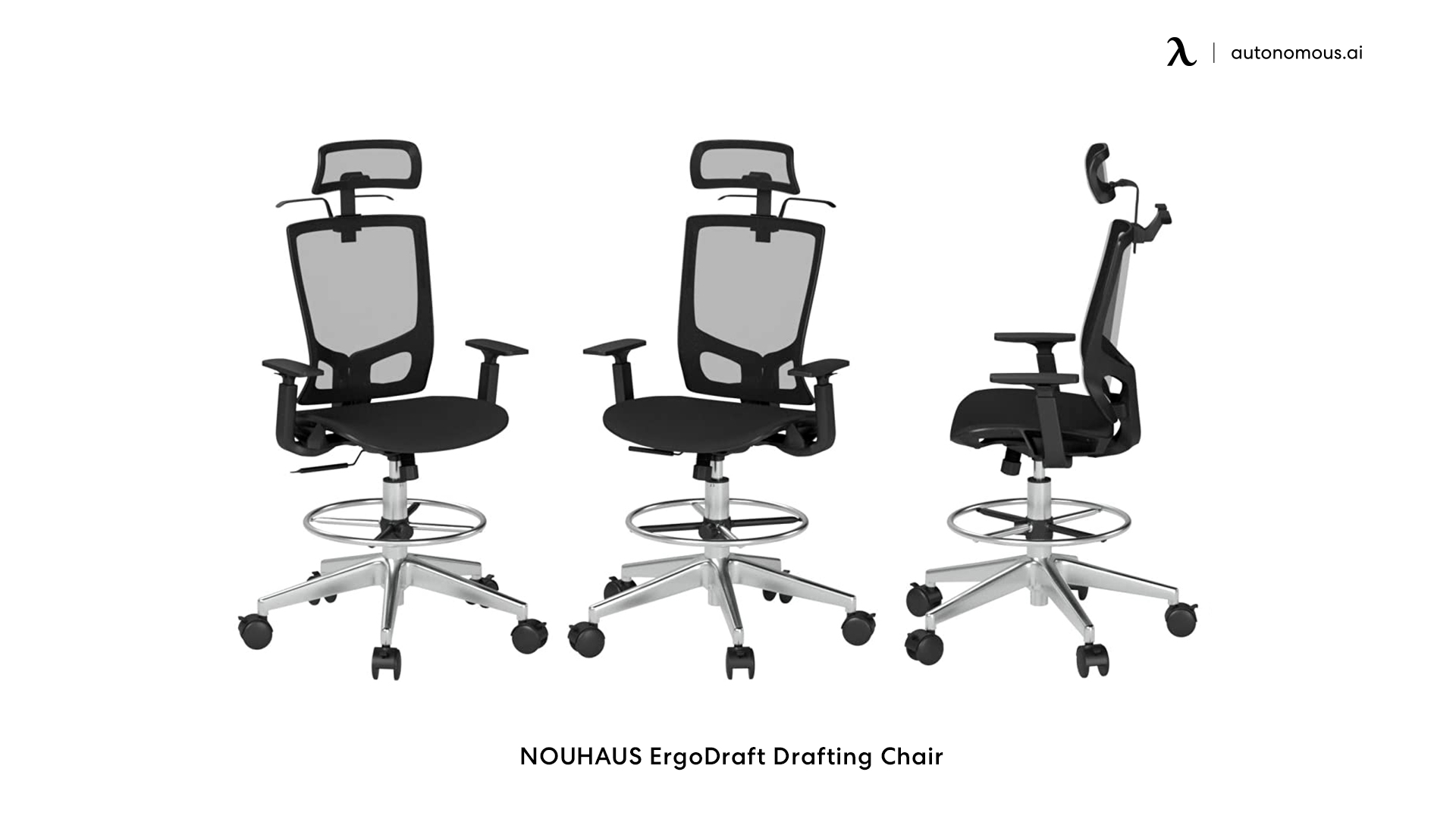 NOUHAUS ErgoDraft tall office chair for standing desk