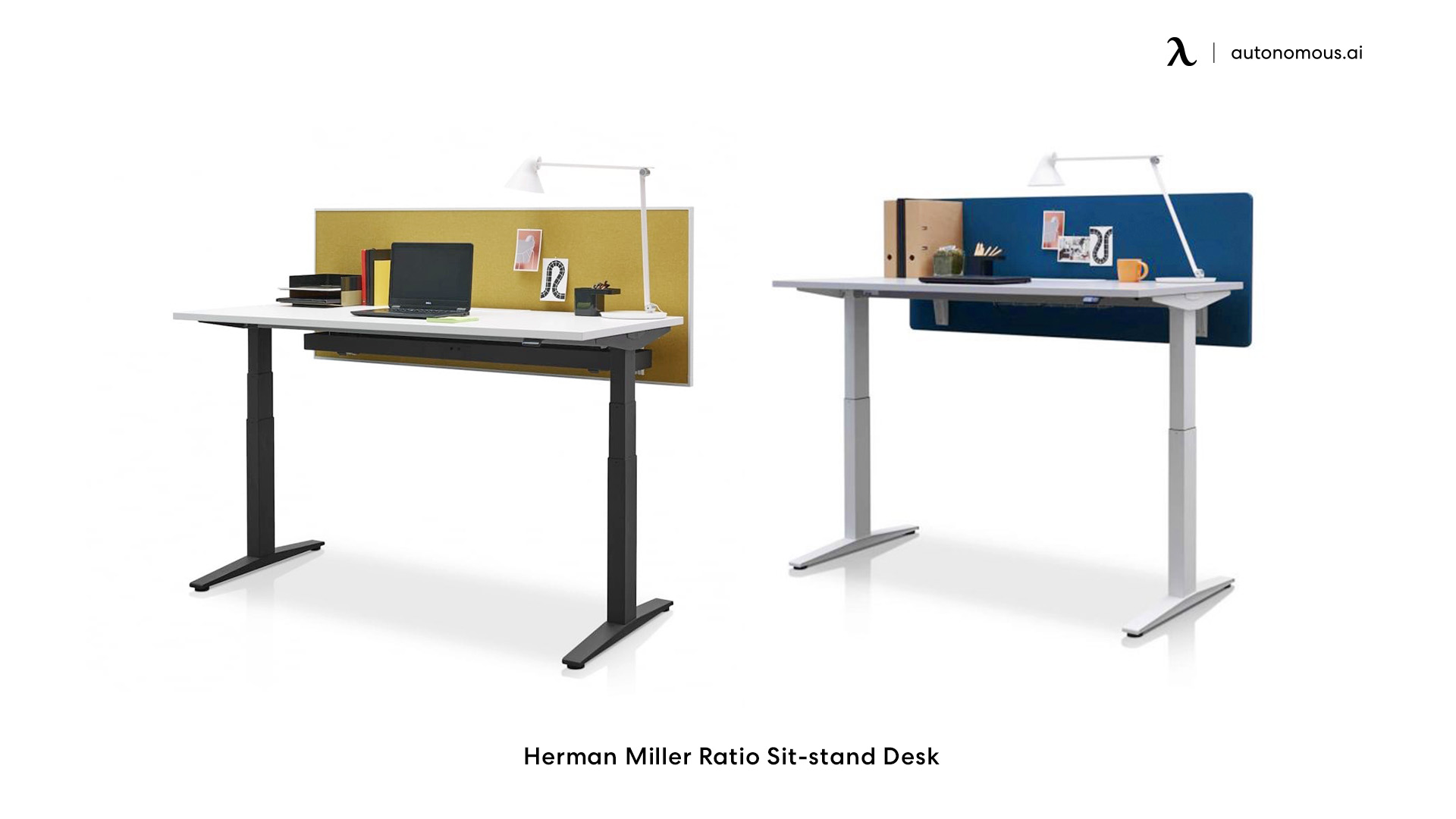 Herman Miller Ratio dual monitor sit stand workstation