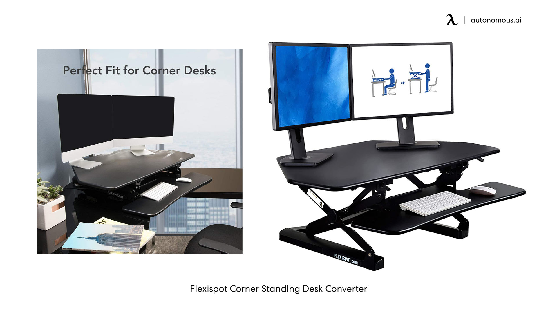 Flexispot Corner Standing Desk Converter