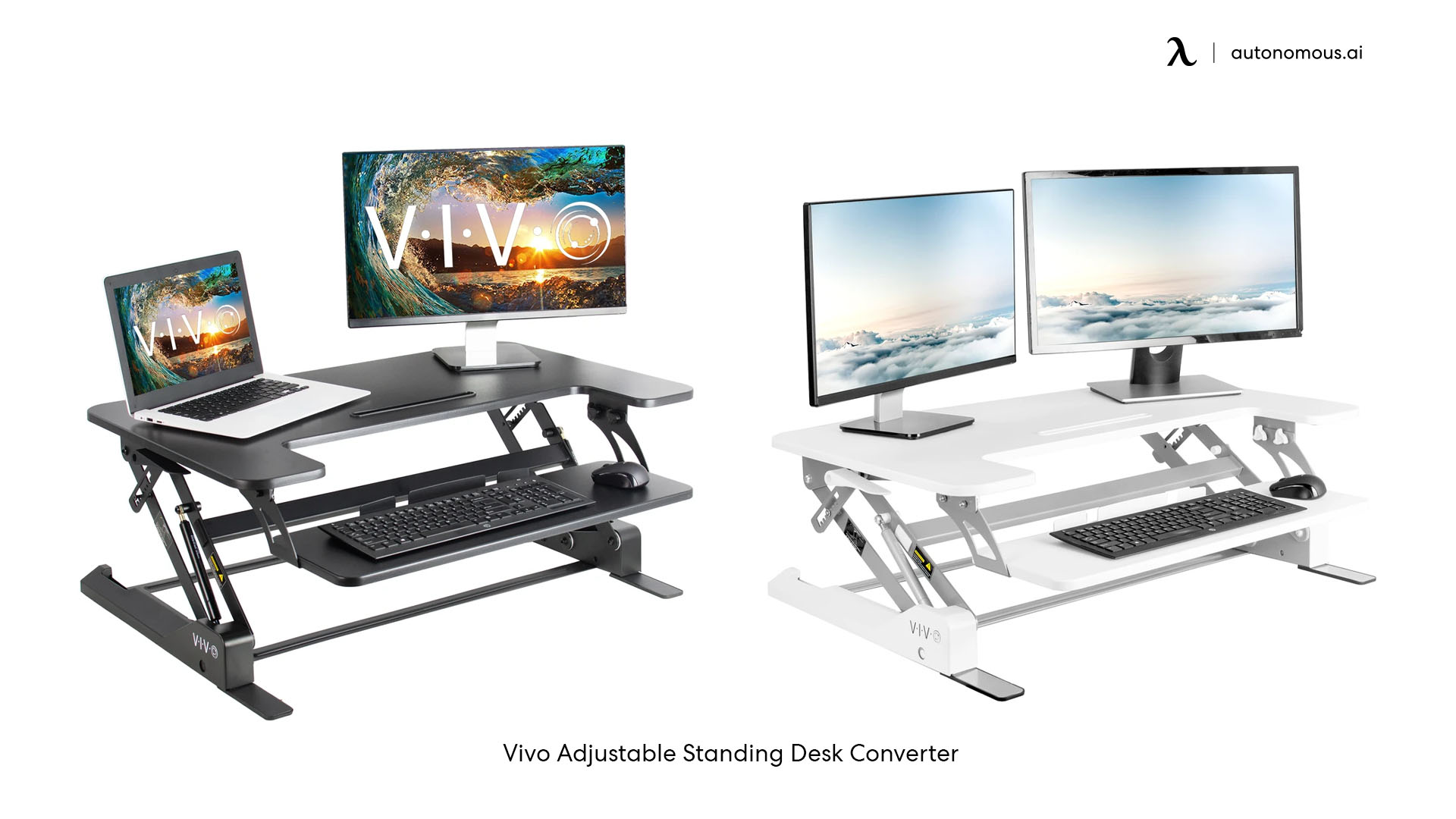 Vivo Electric Standing Desk Converter