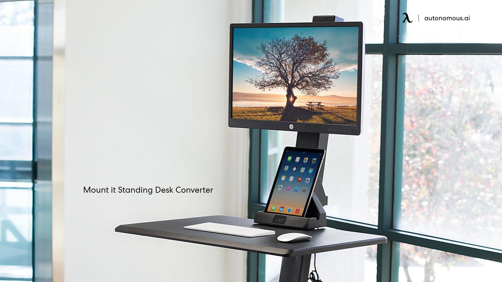 Mount-It! standing desk converter for laptop