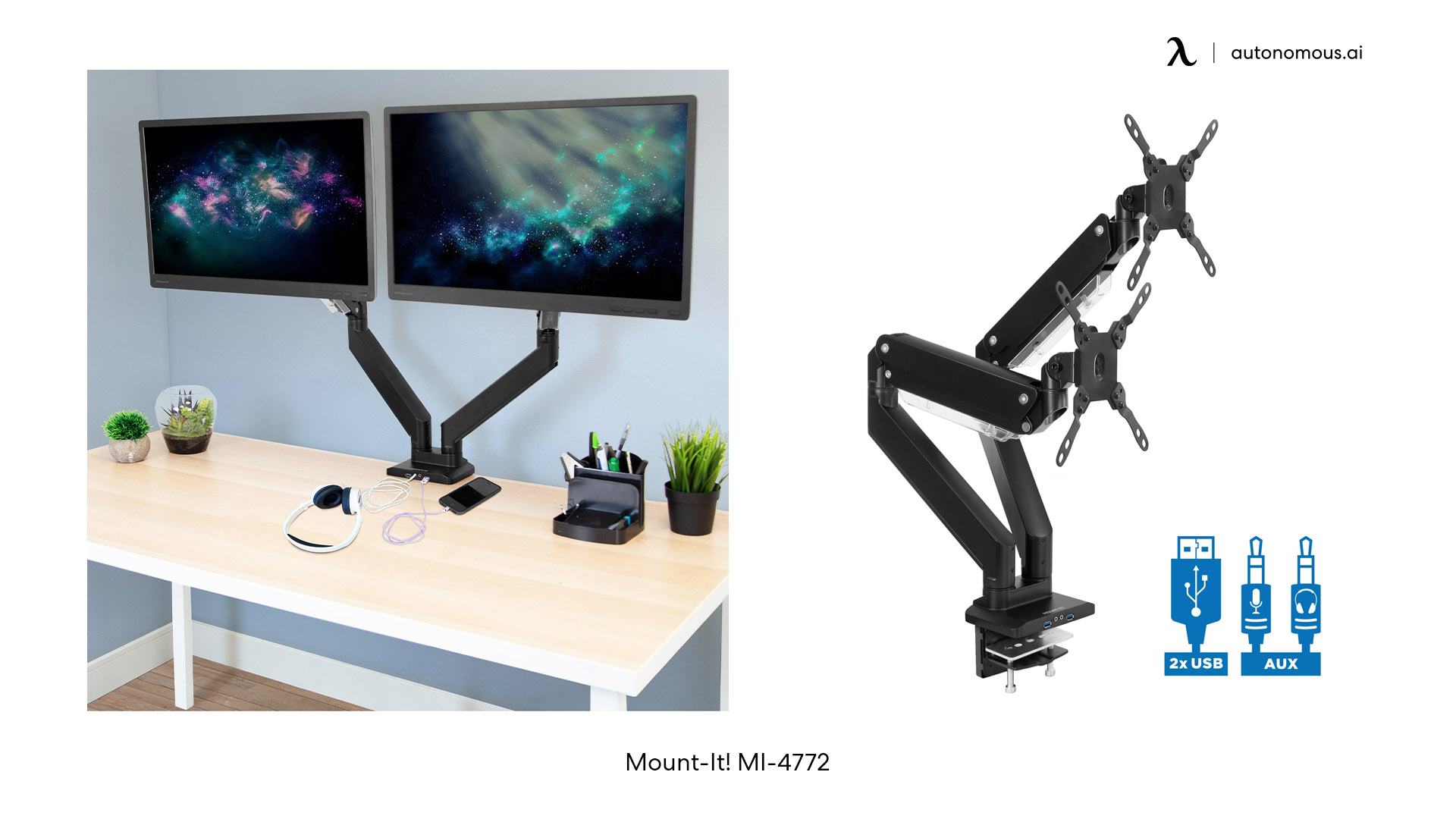 Mount-It! M1 standing desk converter for laptop