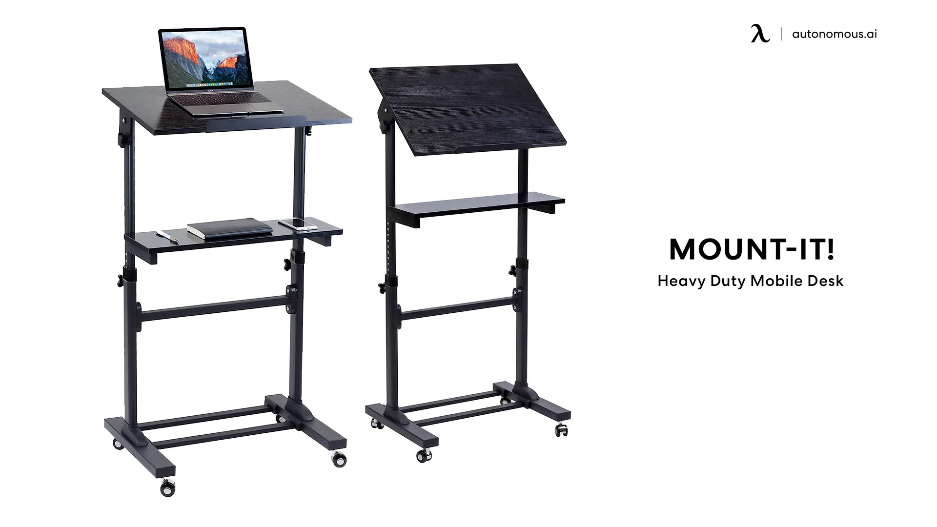 Mount-It! Heavy Duty Mobile Desk