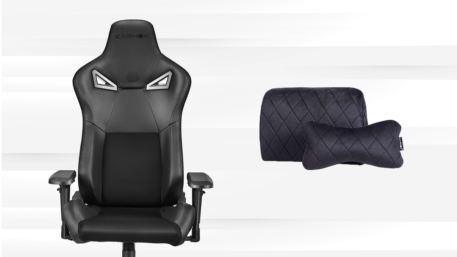 Karnox LEGEND BK Fabric Suede Gaming Chair All Black