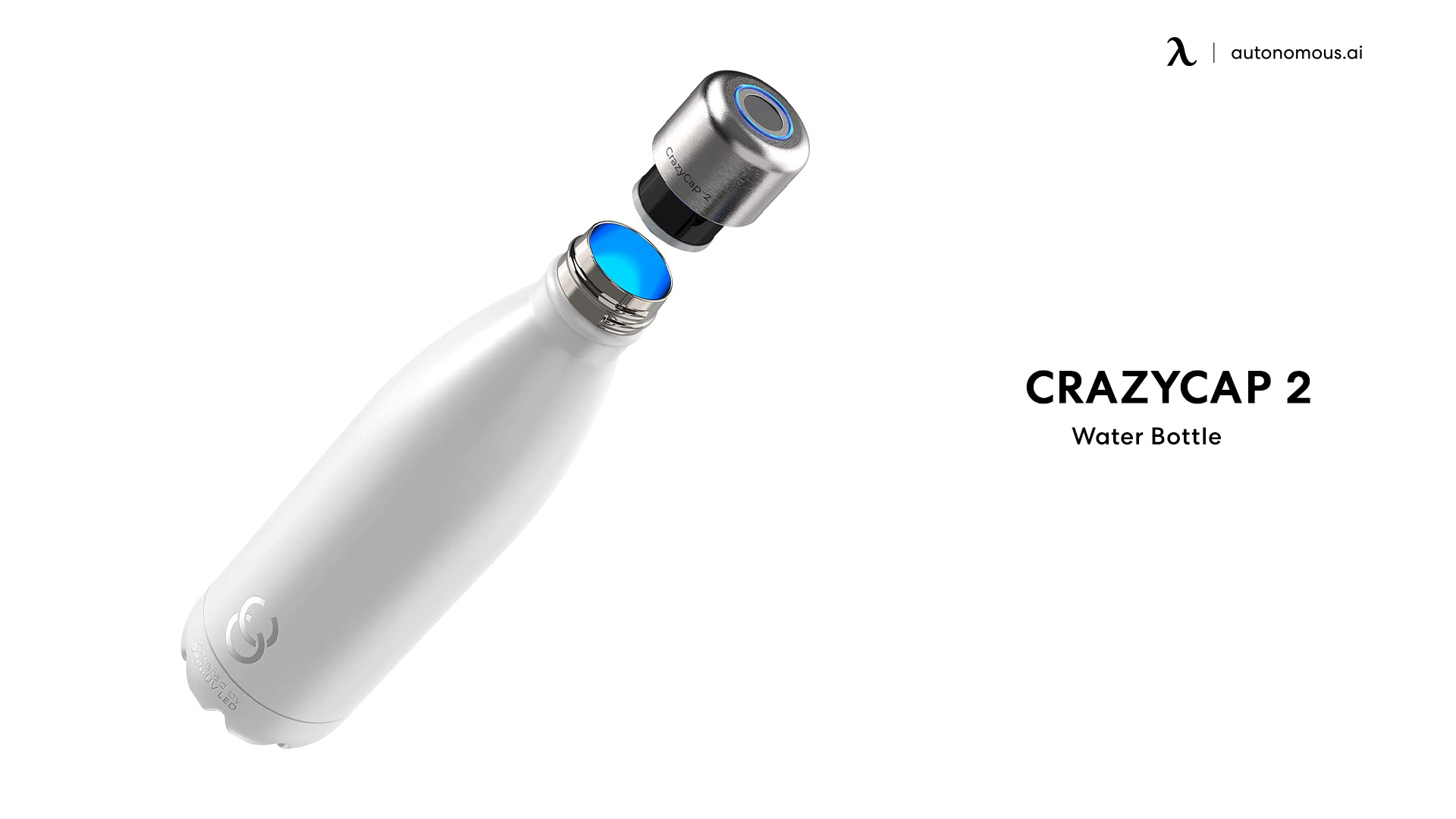 CrazyCap 2 self cleaning water bottle
