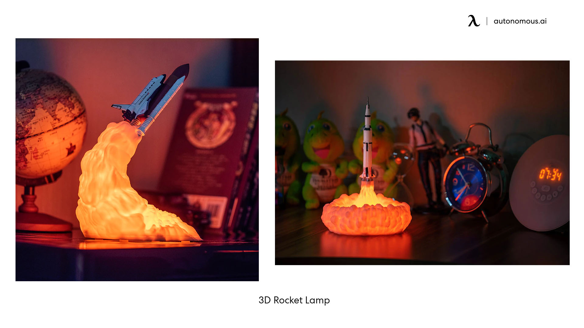 3D Rocket Lamp modern desk accessories