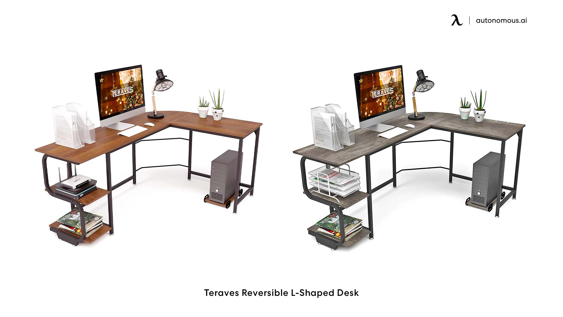 Teraves Reversible custom l shaped desk