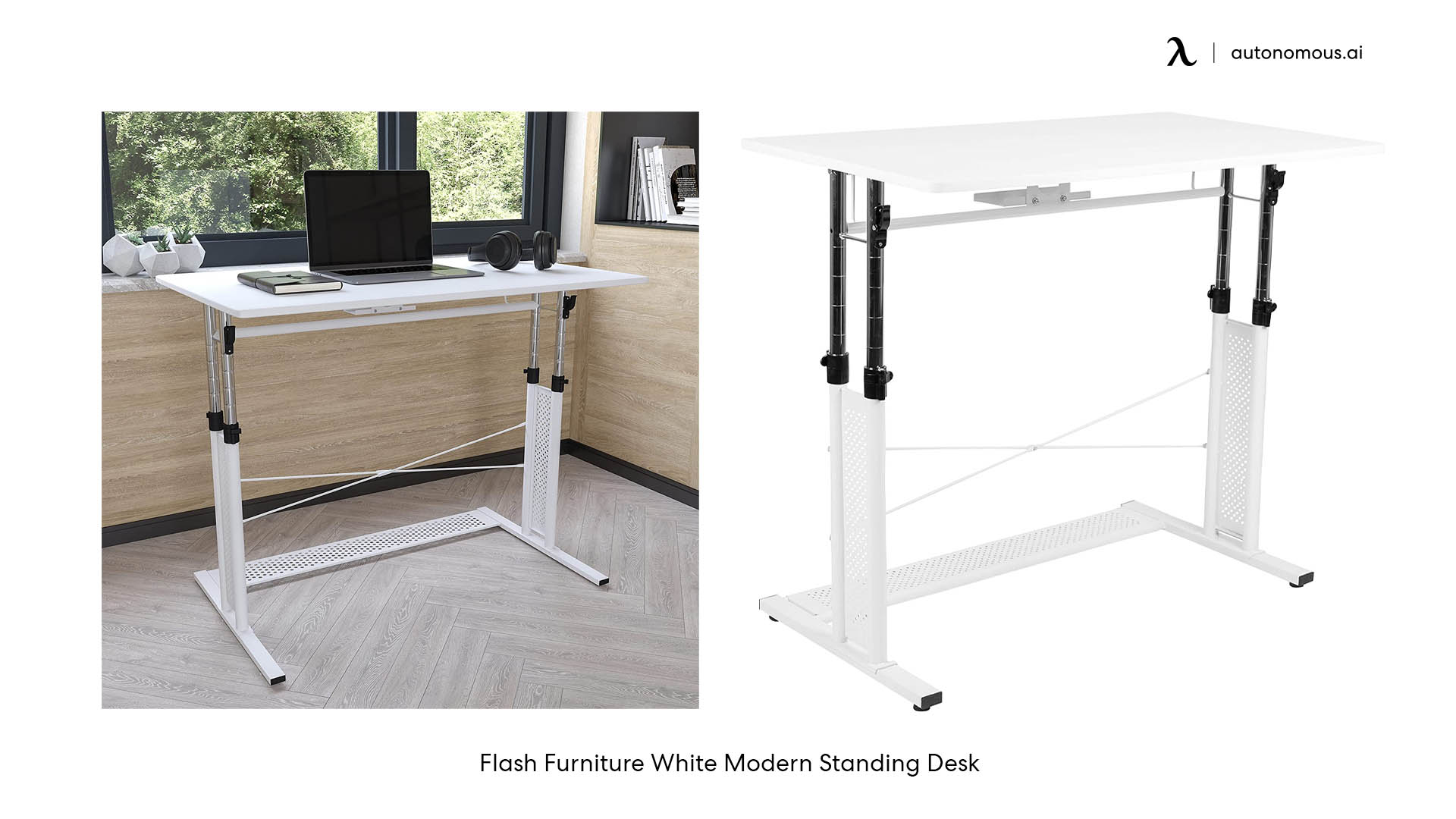 Flash Furniture white bedroom desk
